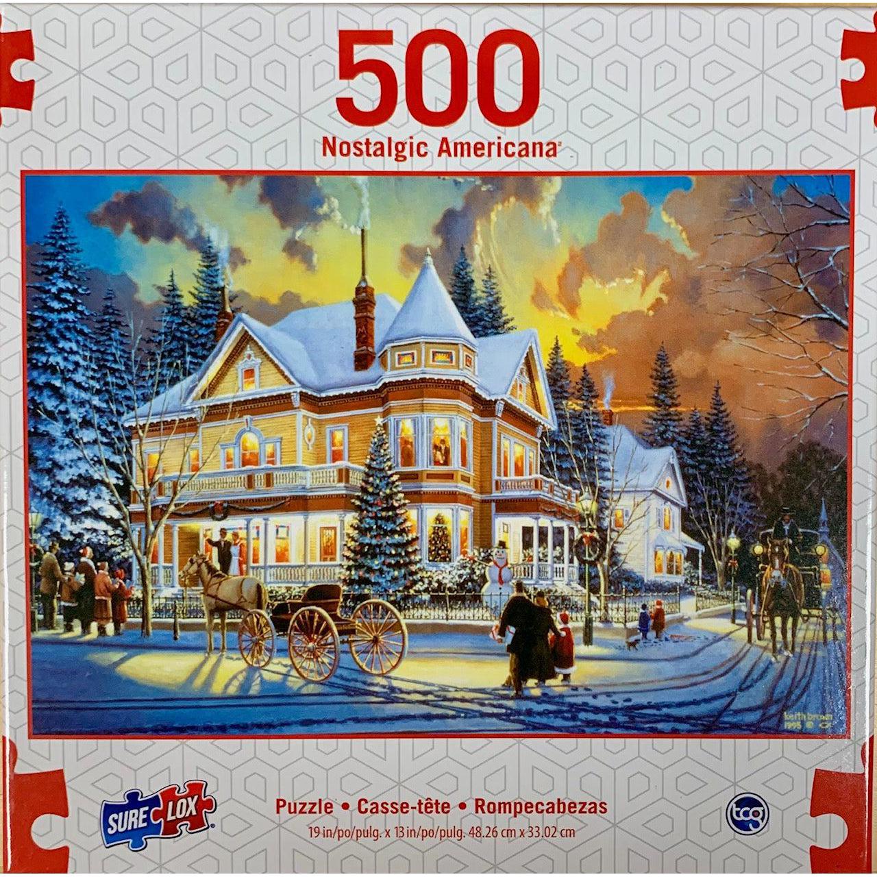 Christmas at Great Grandpa&amp;#39;s Americana 500 Piece Jigsaw Puzzle Sure Lox
