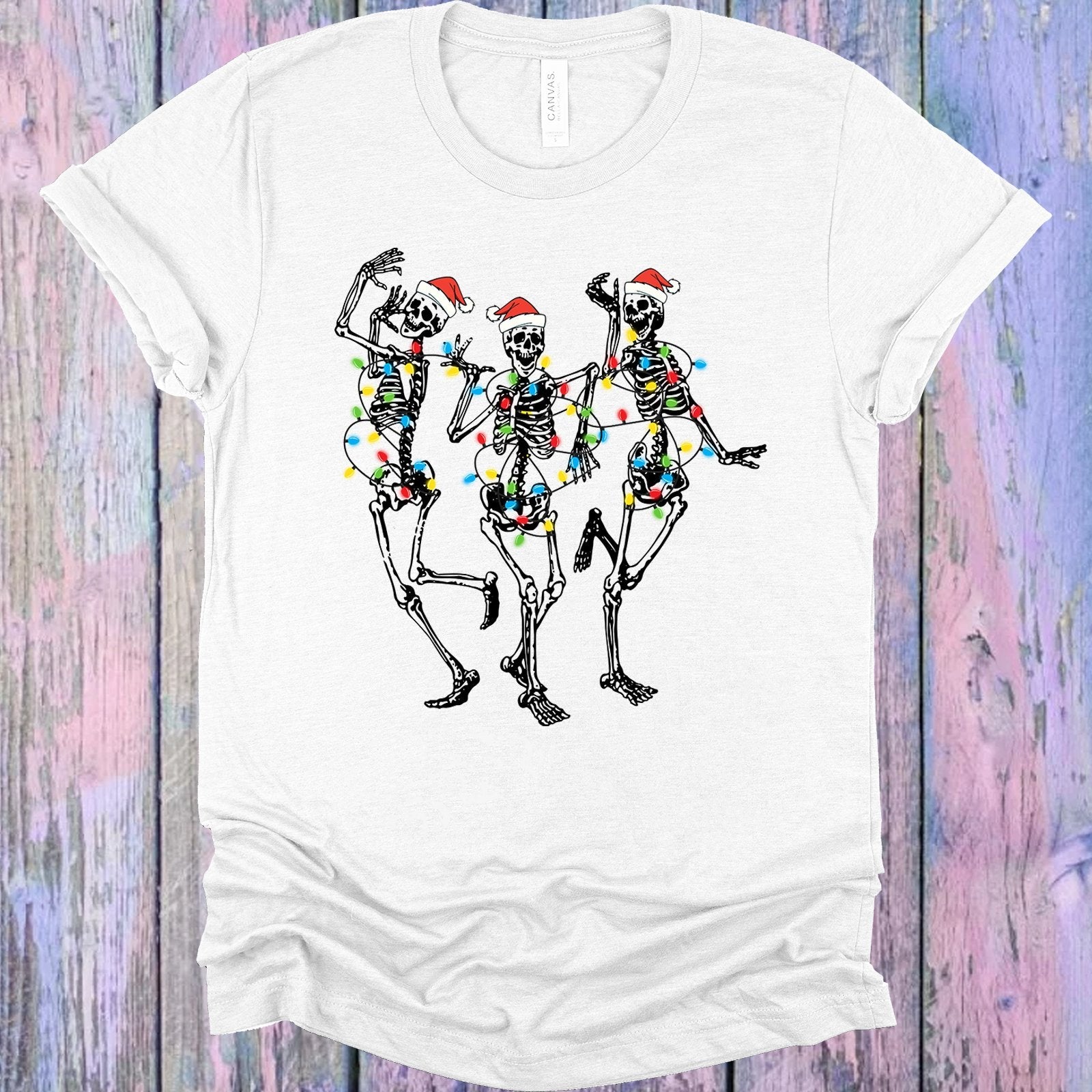 Christmas Skeleton Dancing Graphic Tee