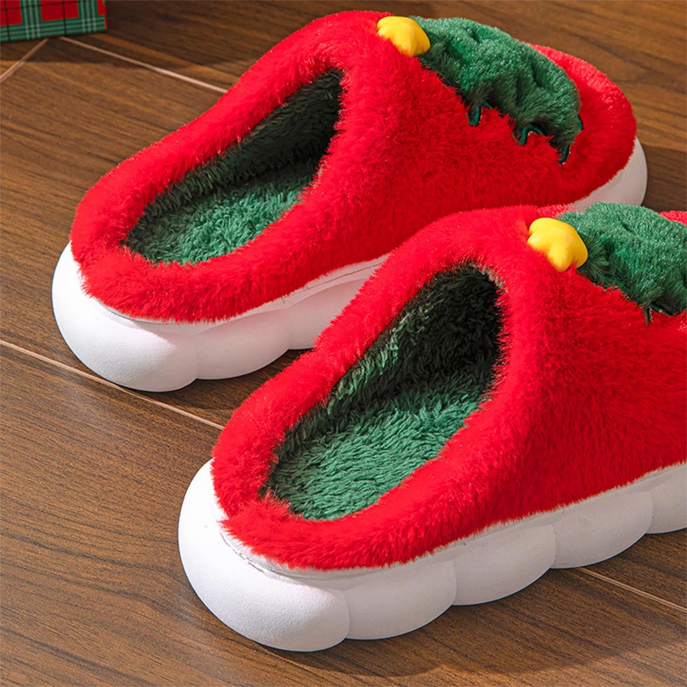 Christmas Tree Winter Non-Slip Indoor Slippers | ZAKAPOP