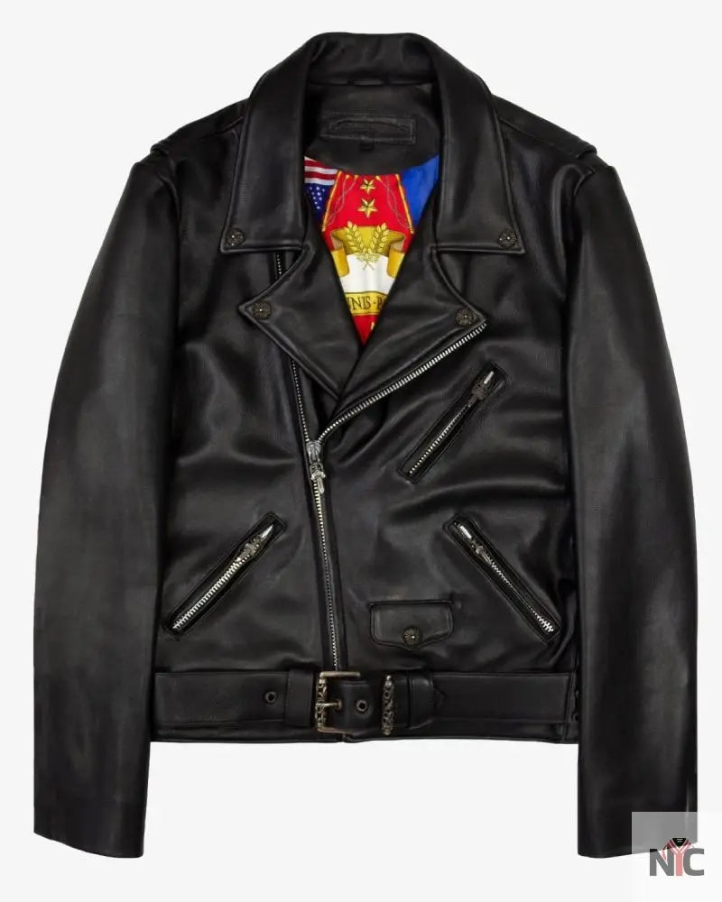 Chrome Hearts Hermès Lined JJ Dean Leather Jacket