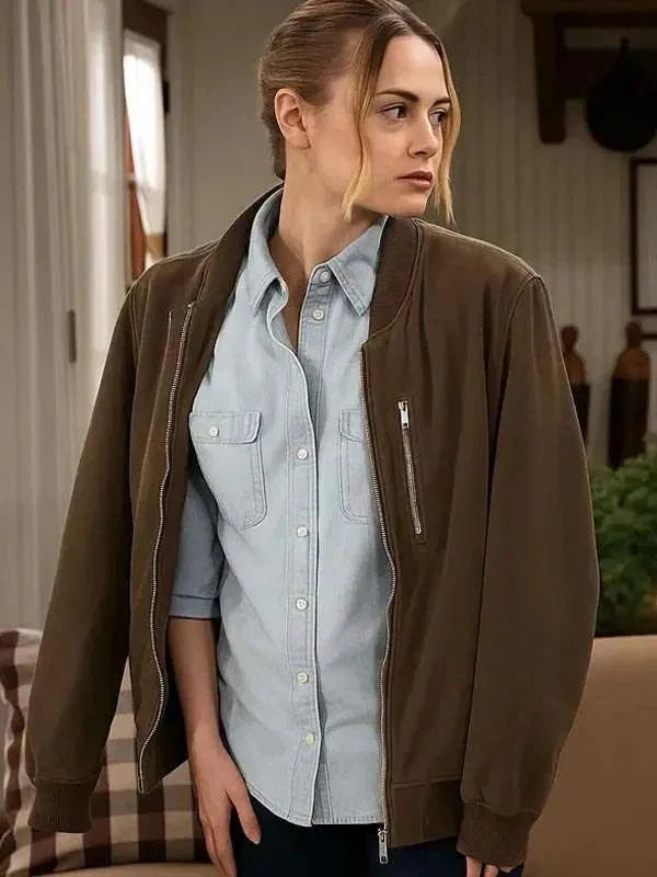 Claire Grace The Young and the Restless Brown Bomber Jacket