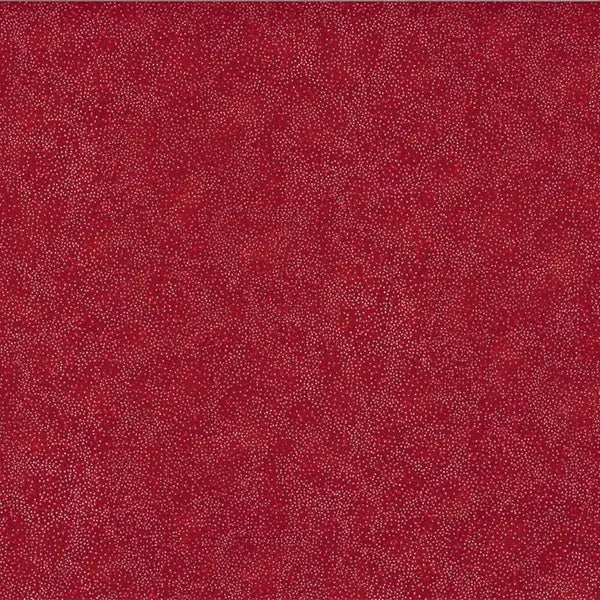 CLASSIC HOLIDAY METALLIC SPECKLE SCARLET RED 43&amp;quot;/44&amp;quot; FABRIC PER YARD