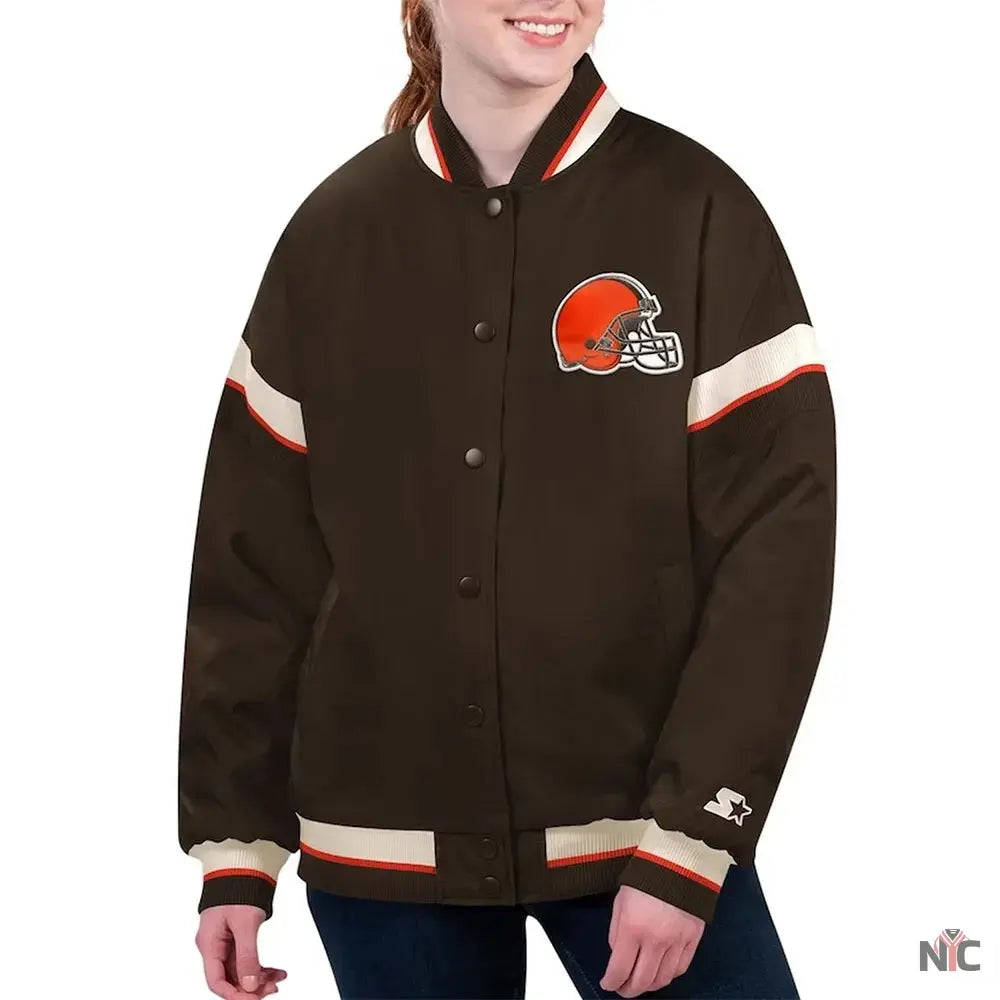 Cleveland Browns Tournament Varsity Jacket
