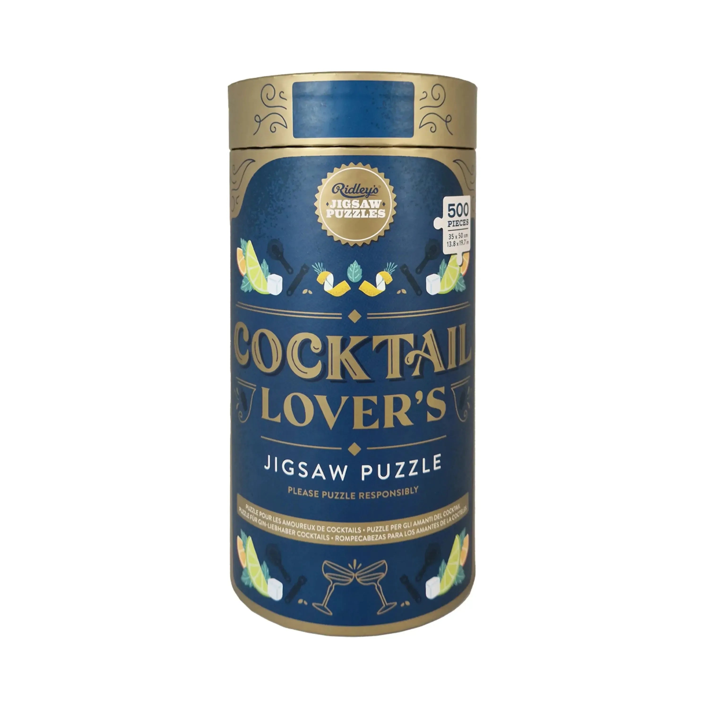 Cocktail Lover&amp;#39;s 500 Piece Jigsaw Puzzle Ridley