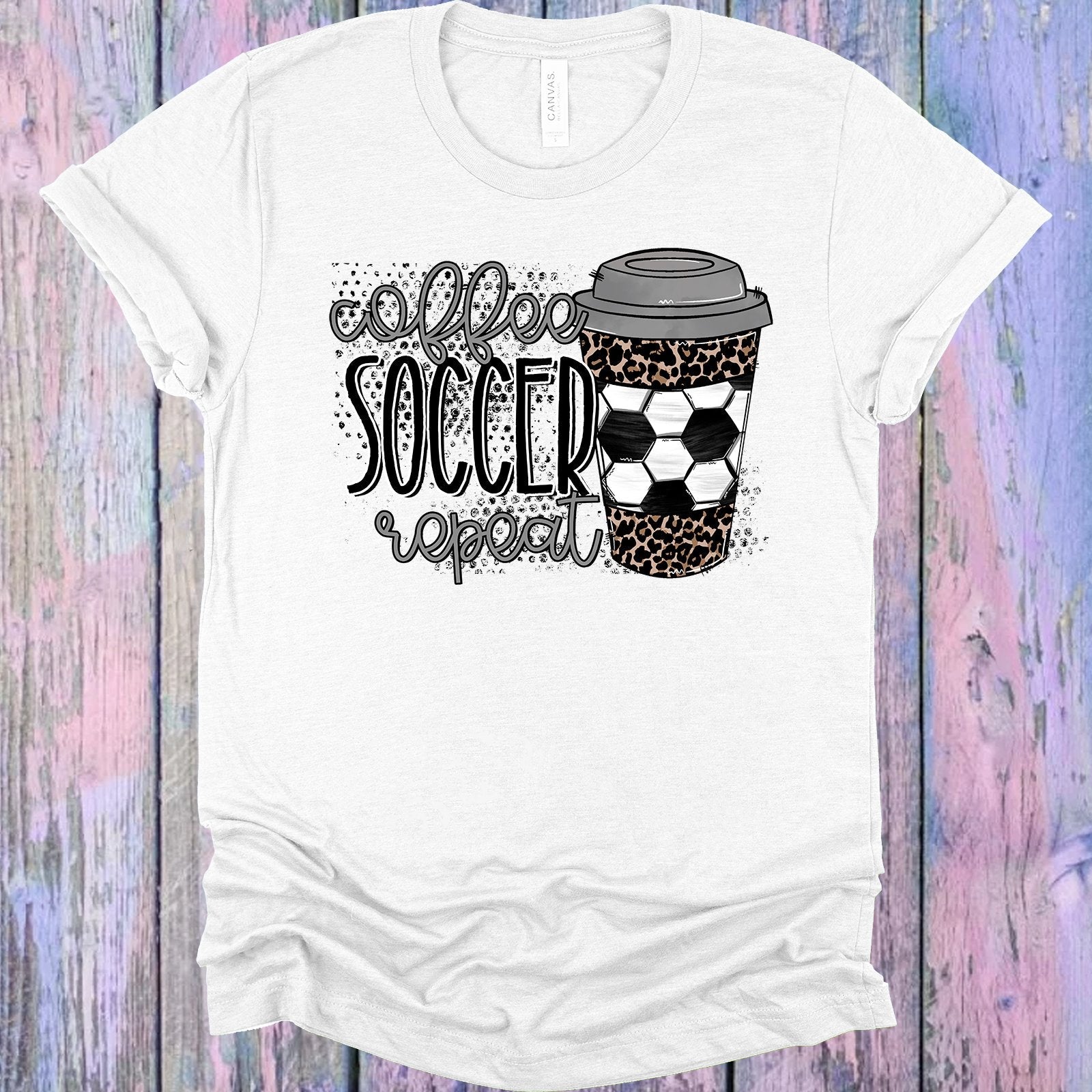 Coffee Soccer Repeat Graphic Tee