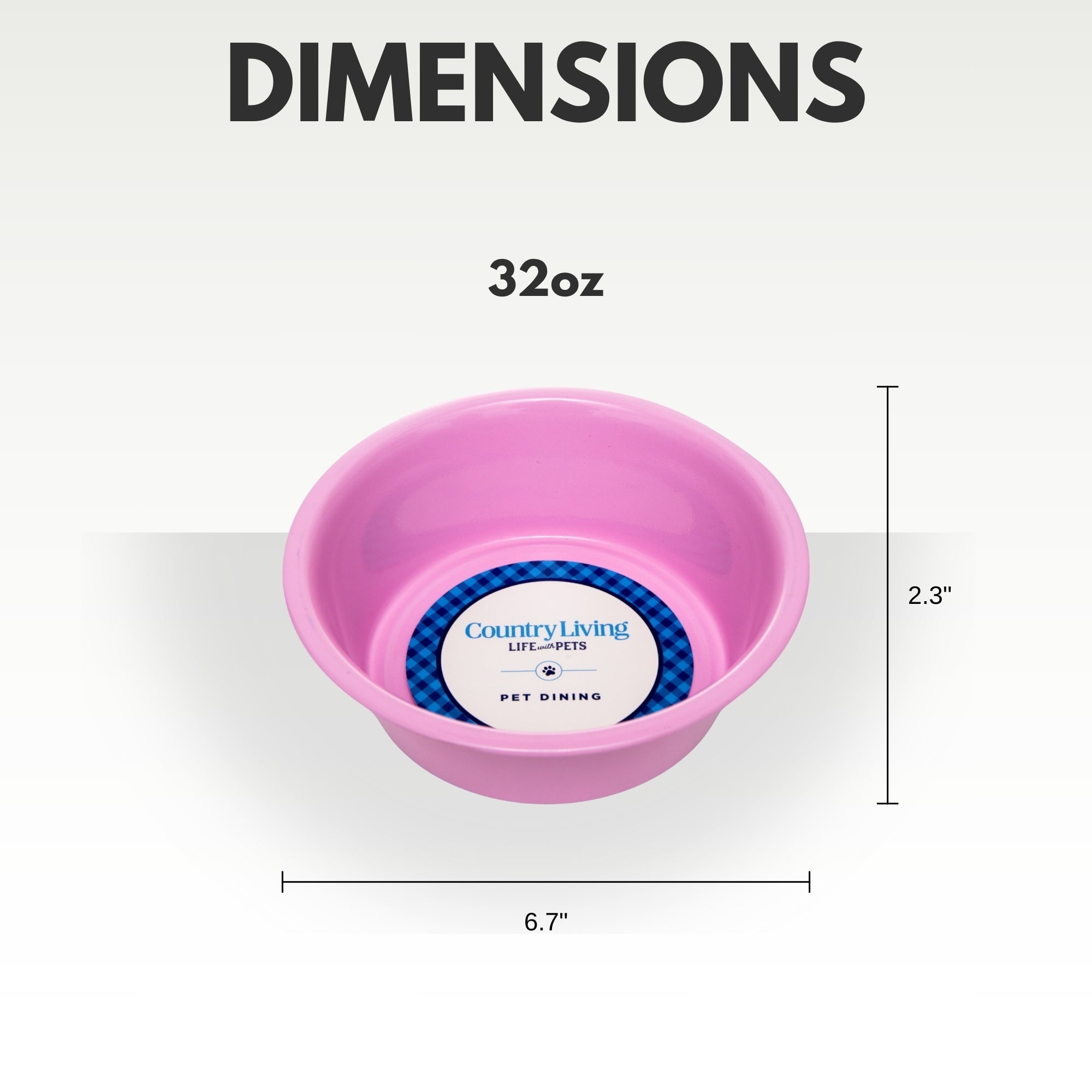 Country Living Set of 2 Coated Stainless Steel Heavy Dog Bowls - Ideal for Medium to Large Breeds