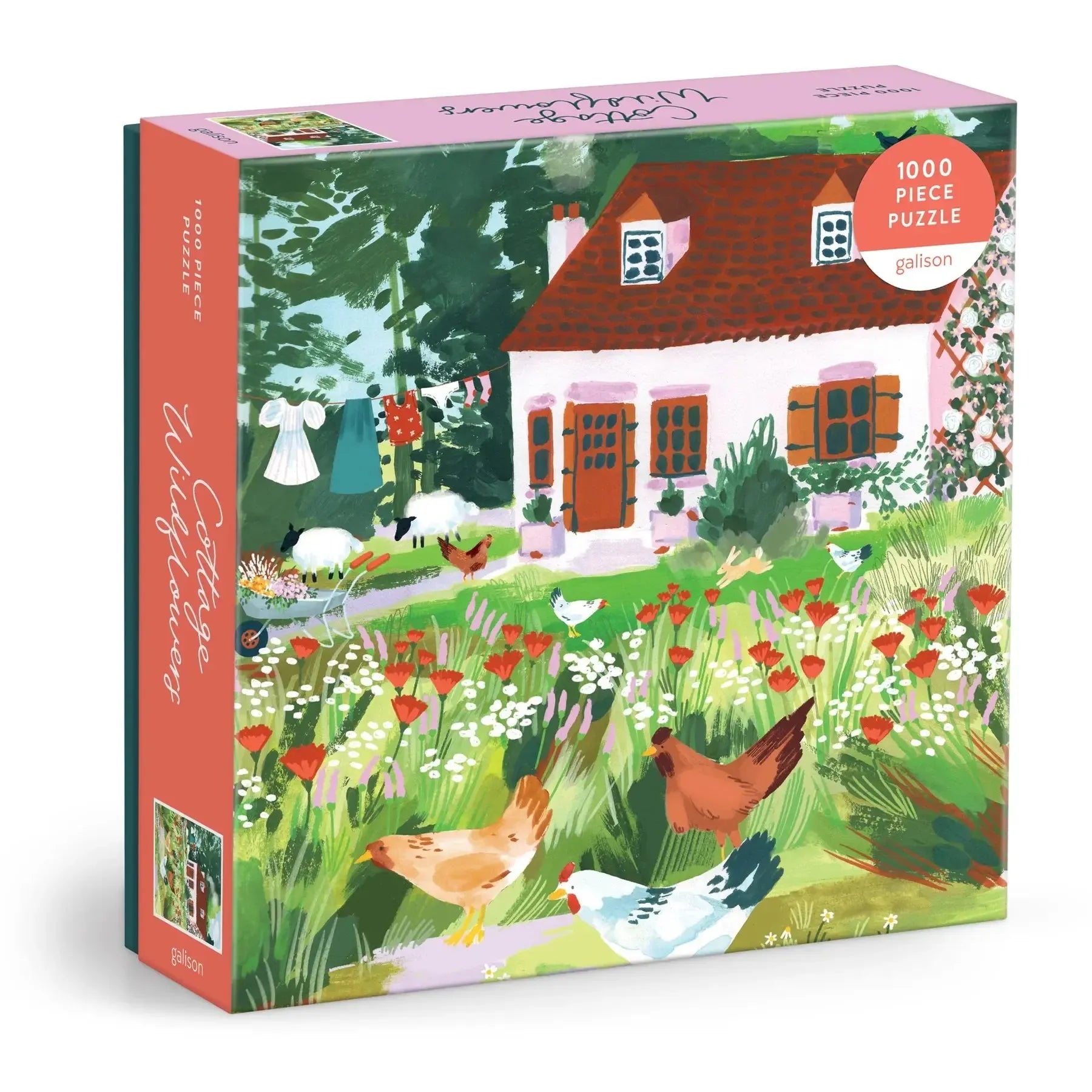 Cottage Wildflowers 1000 Piece Jigsaw Puzzle Galison