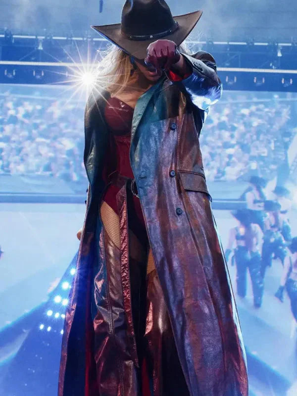 Cowboy Carter Tour 2025 Beyonce Leather Coat