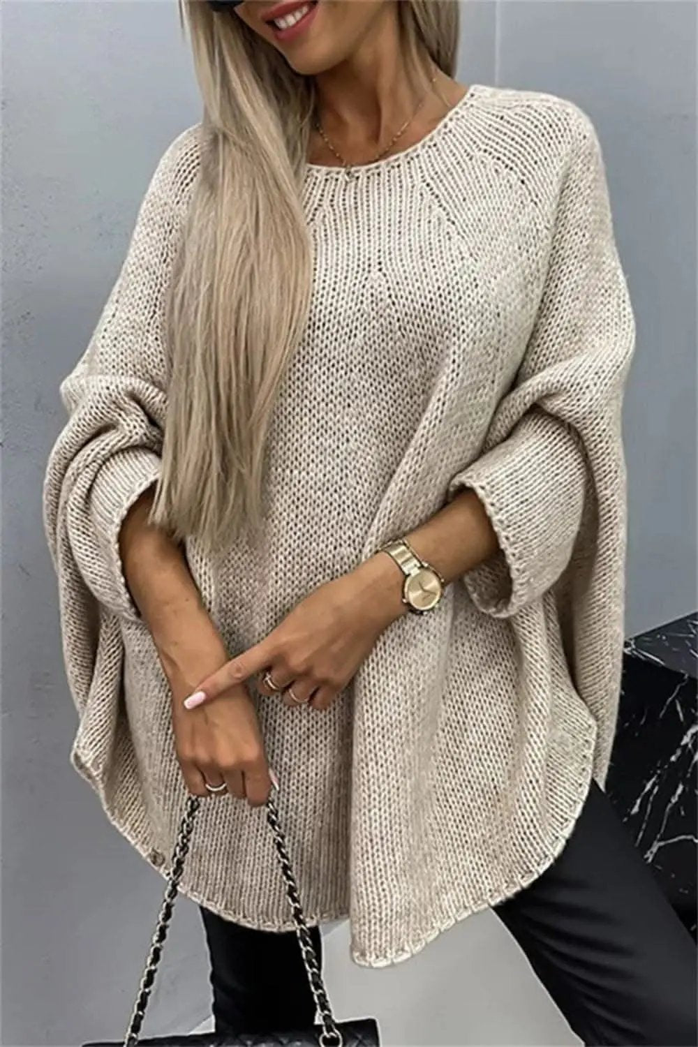 Trendsi Cozy Batwing Sleeve Sweater