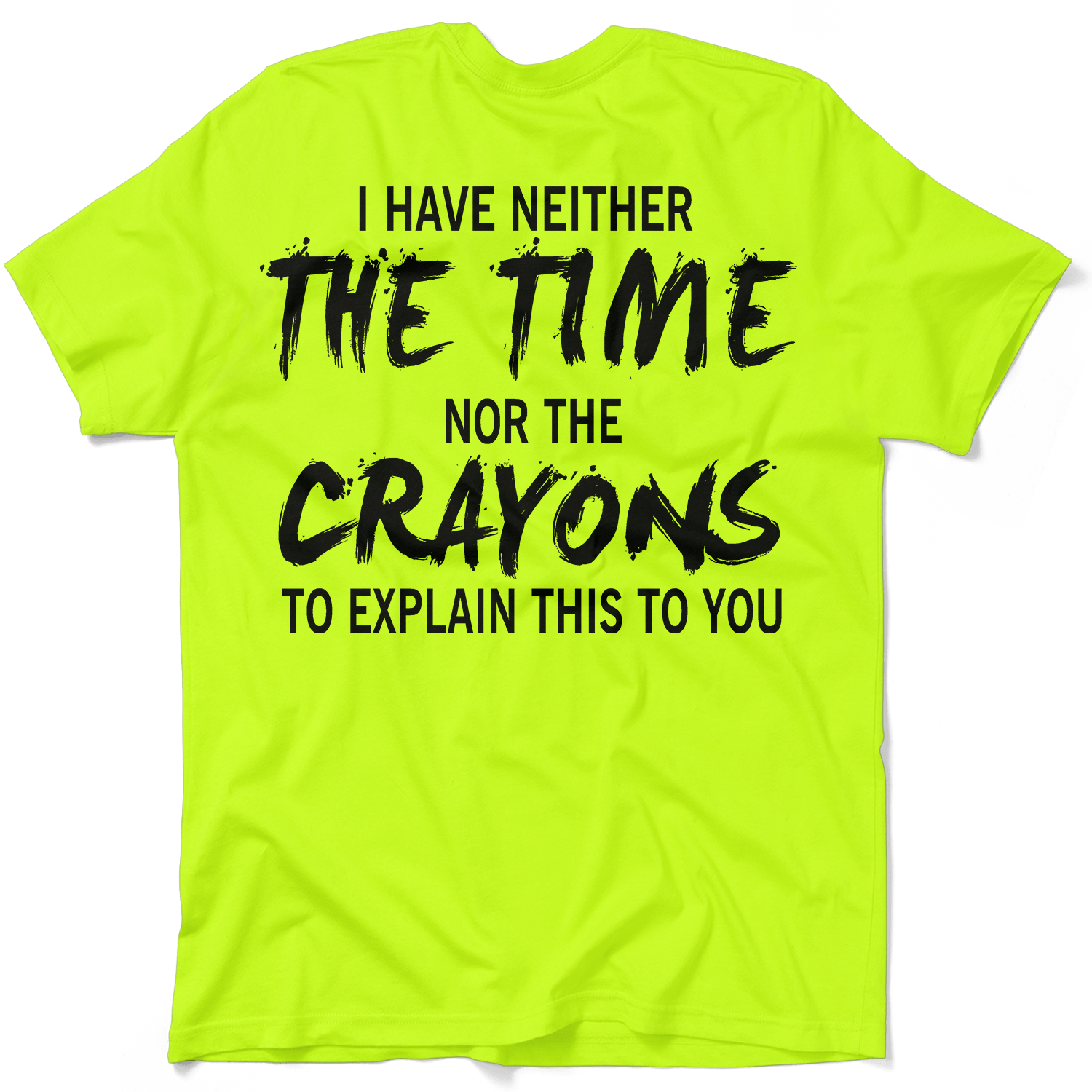 Crayons - Safety Yellow Pocket T-Shirt