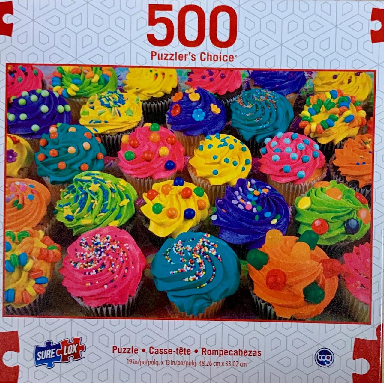 Cupcakes with Sprinkles Puzzler&amp;#39;s Choice 500 Piece Jigsaw Puzzle Sure Lox