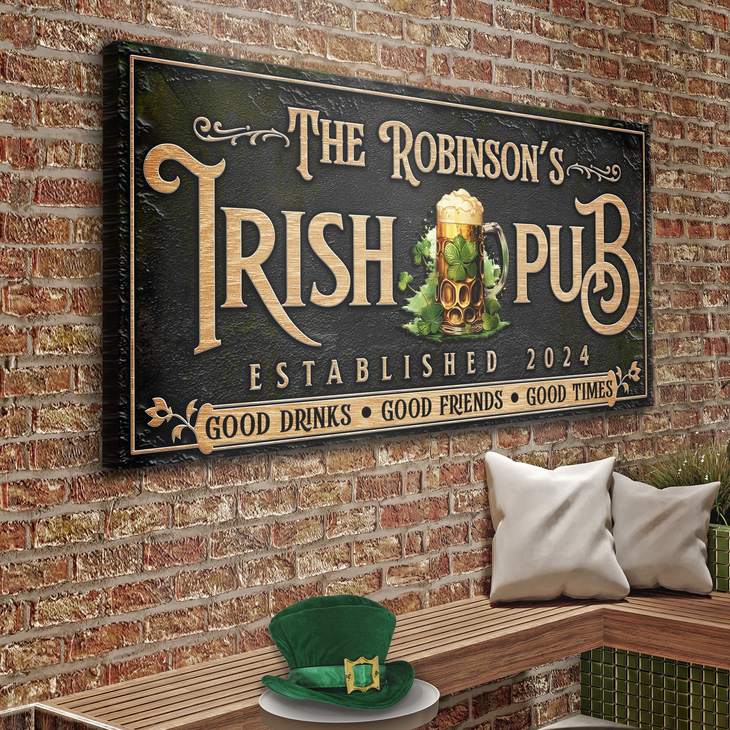 Custom Irish Pub Bar Sign III