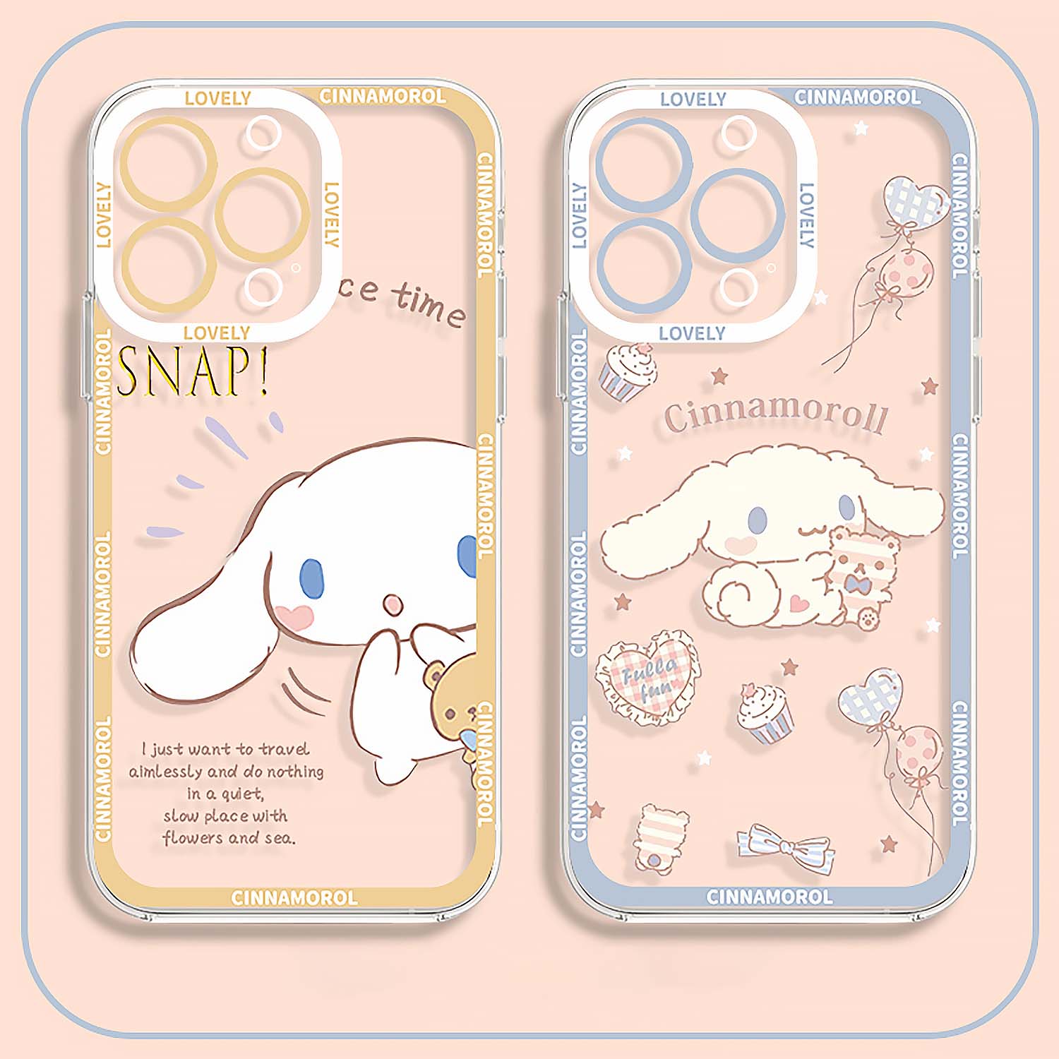 Cute Cartoon Big Ear Dog Clear Phone Case | ZAKAPOP