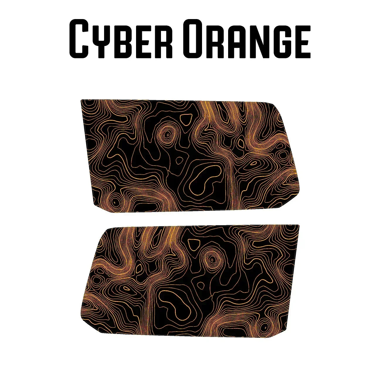 Topographic Rear Window Map Overlays V3 (Perforated) - 2024+ Land Cruiser