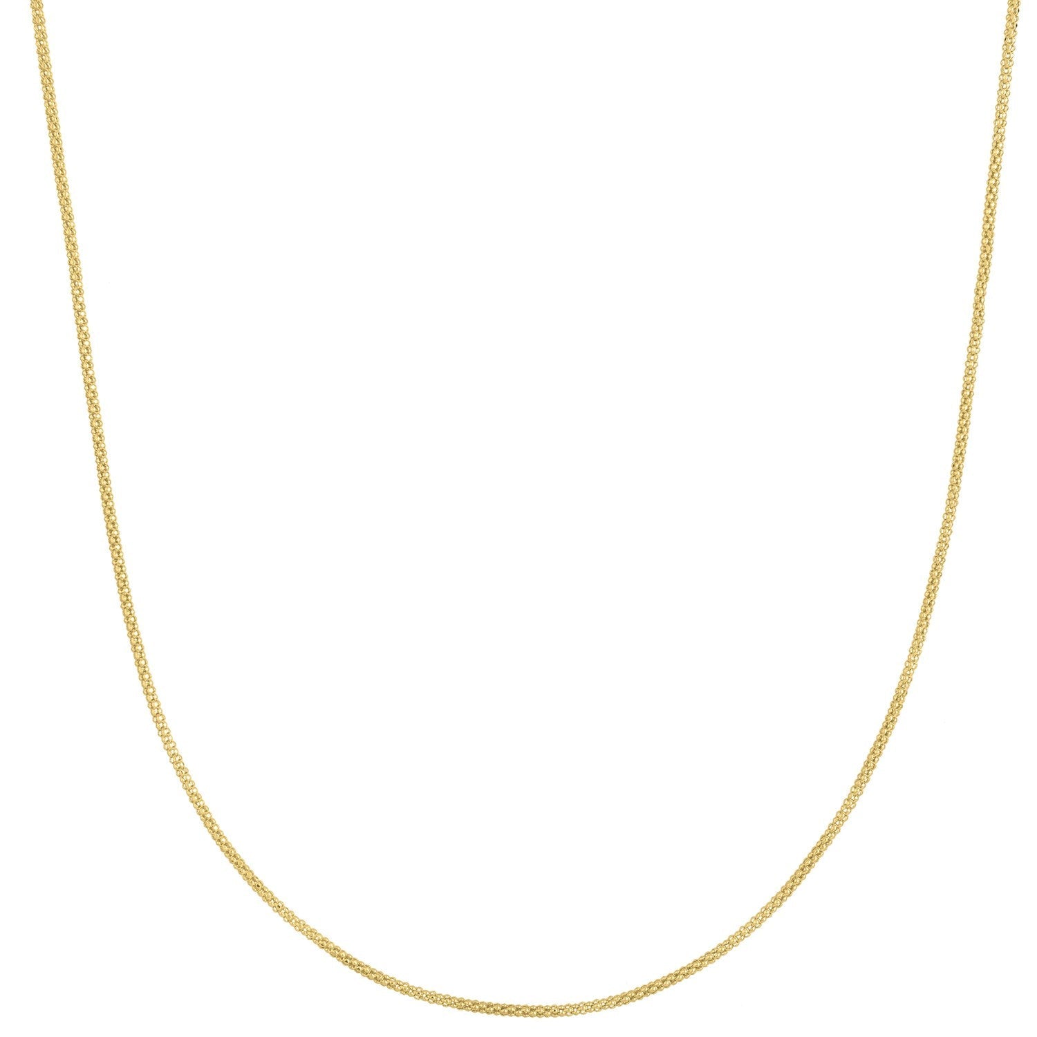 Popcorn Chain in 14k Yellow Gold (1.30 mm)