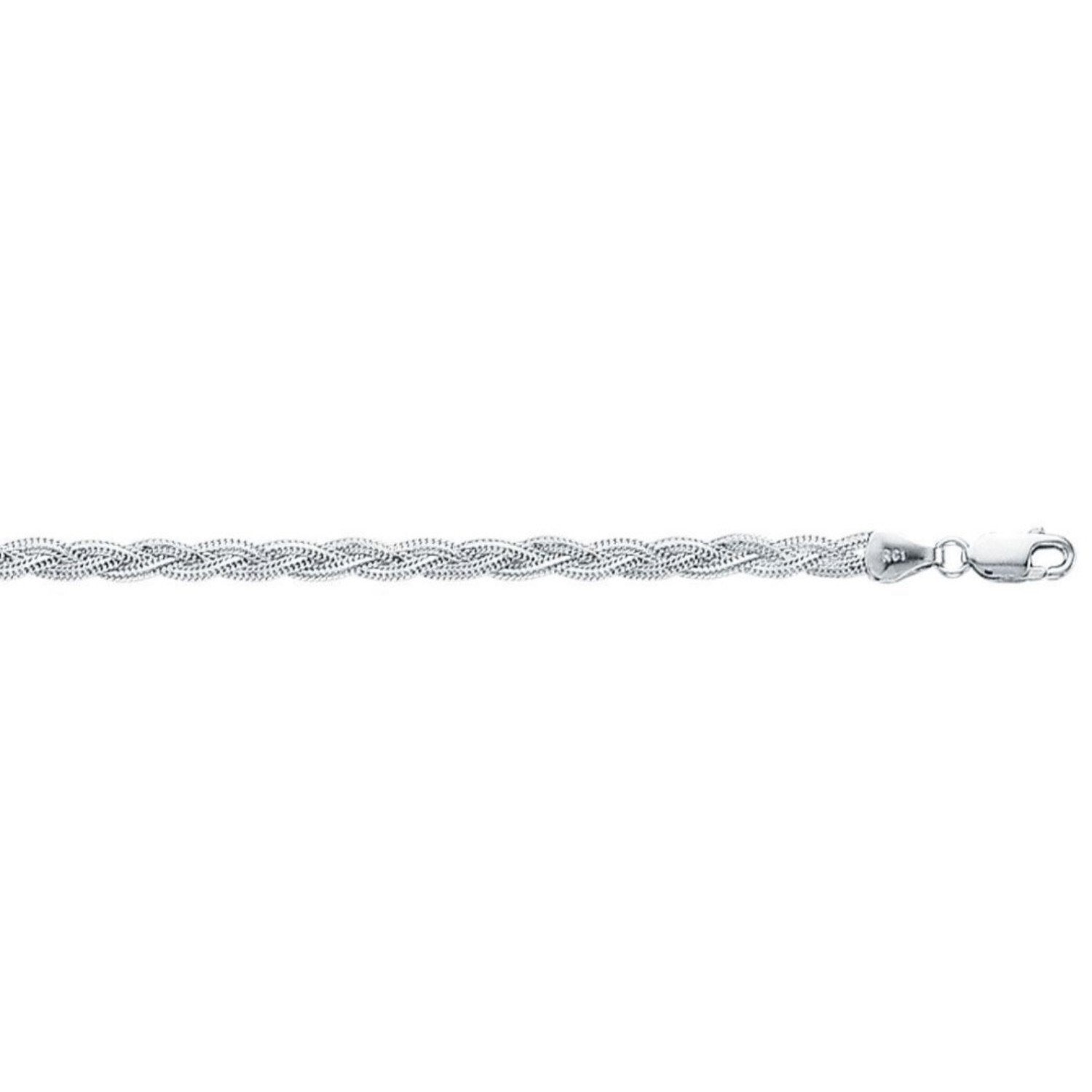 14k White Gold Braided Bracelet  (3.50 mm)