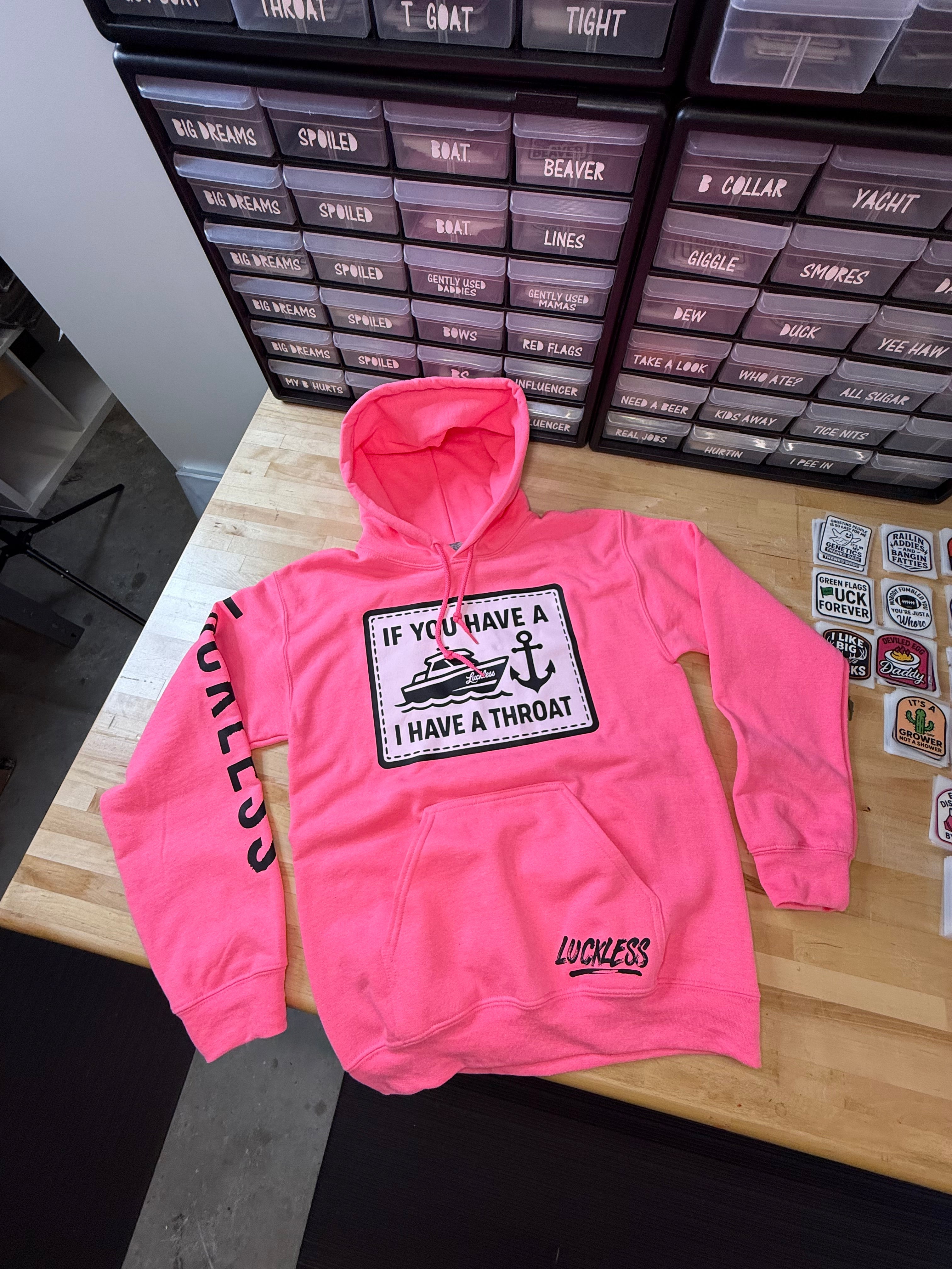 Boat Throat Hoodie