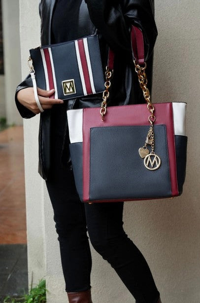 “Rochelle” Tote with Wristlet