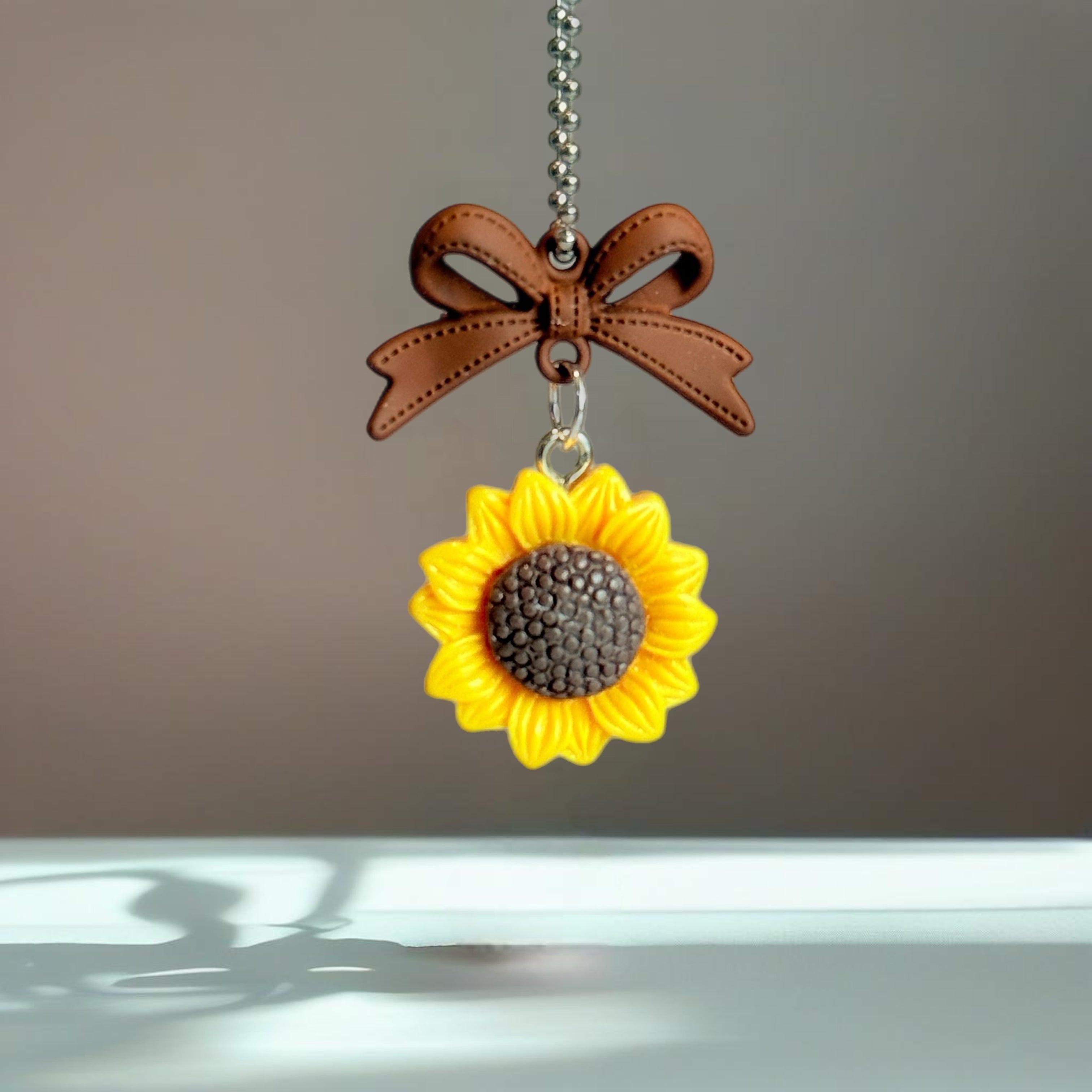Coquette Sunflower Charm - Tumbler Handle Charm