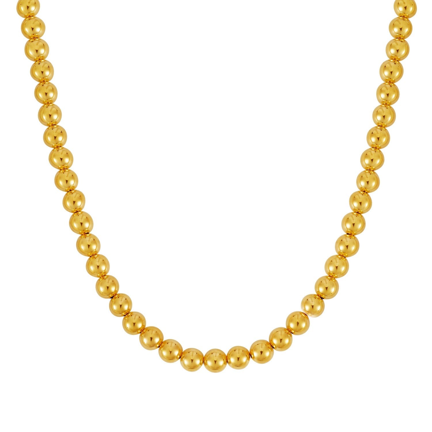 14k Yellow Gold Bead Chain (8mm)