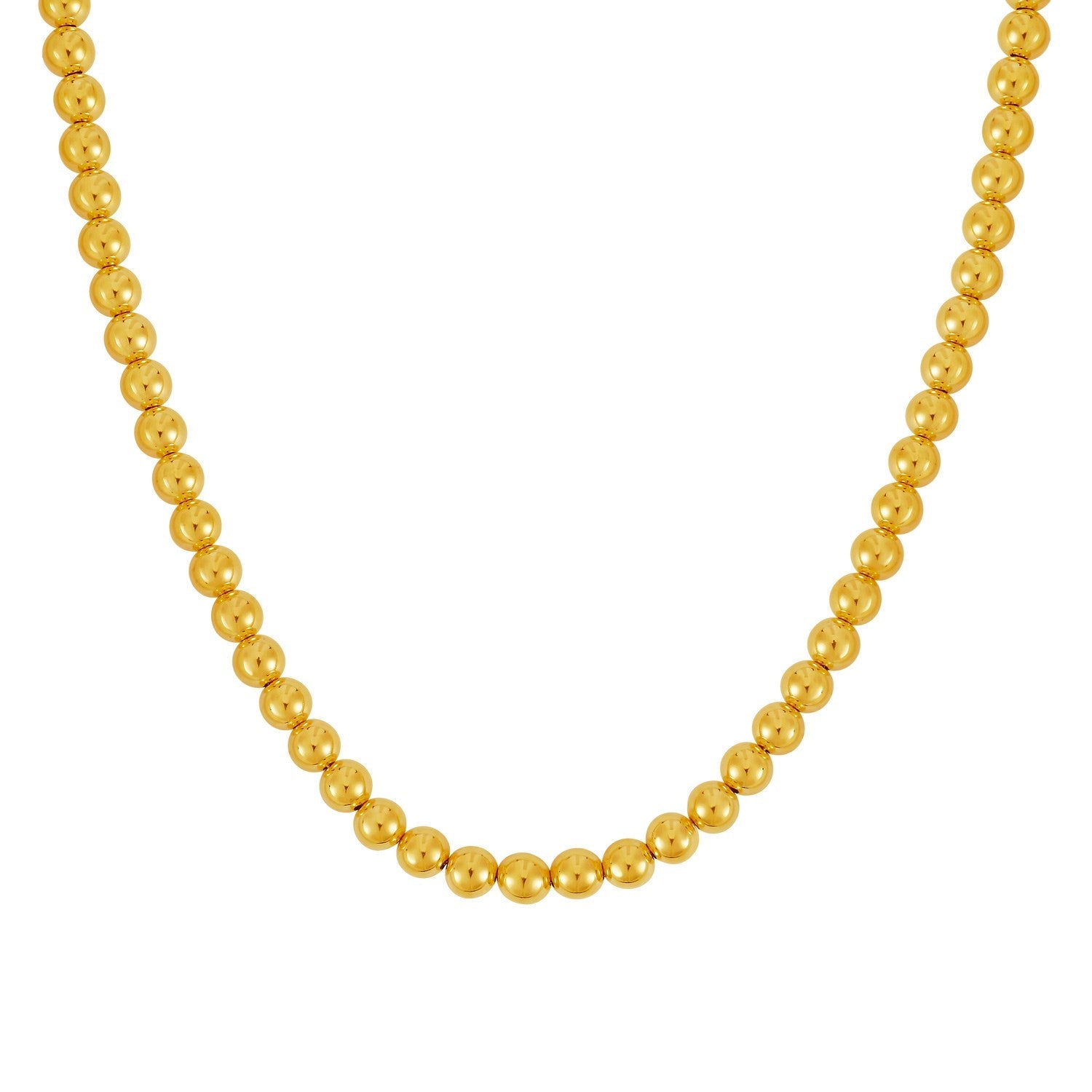 14k Yellow Gold Bead Chain (7mm)