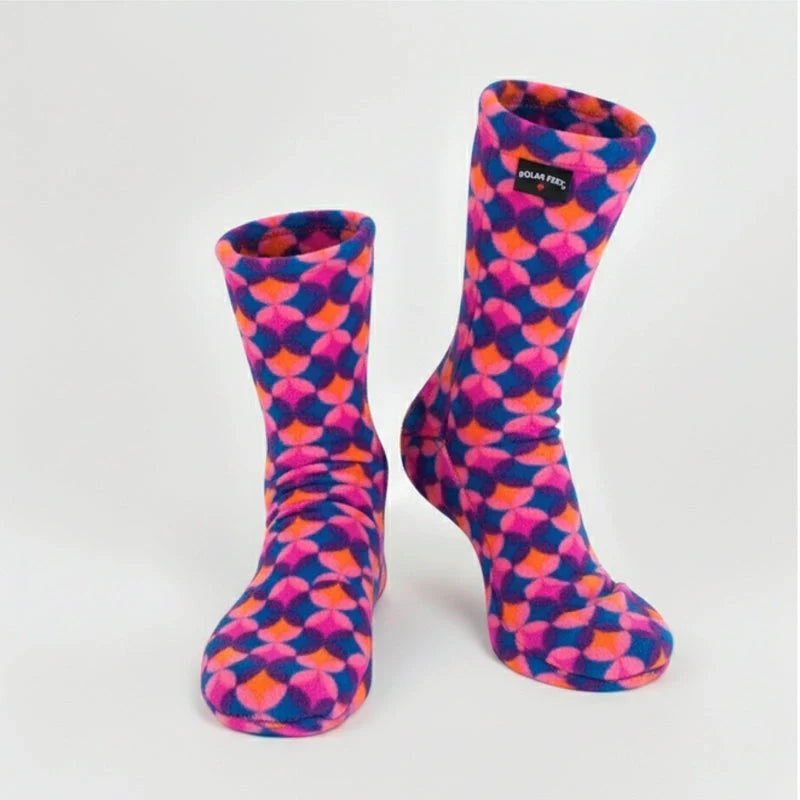 Kids&amp;#39; Fleece Socks - Art Deco