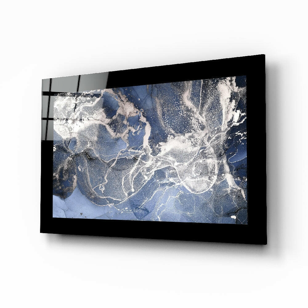 Blue Quartz Glass Wall Art
