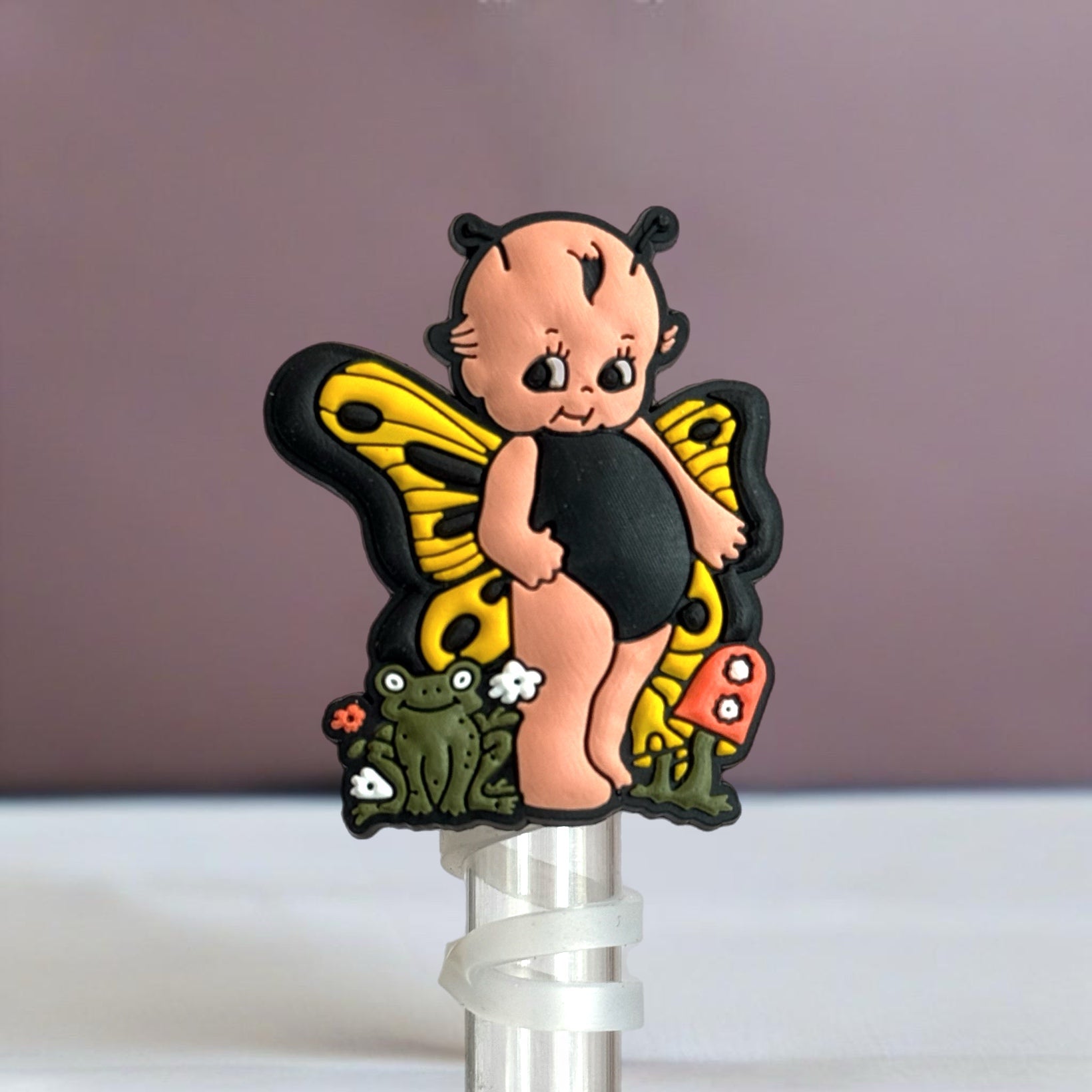 COTTAGECORE KEWPIE STRAW TOPPER