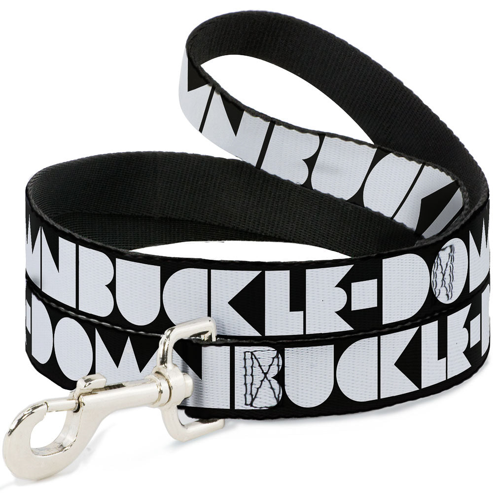 Dog Leash - BUCKLE-DOWN Shapes Black/White