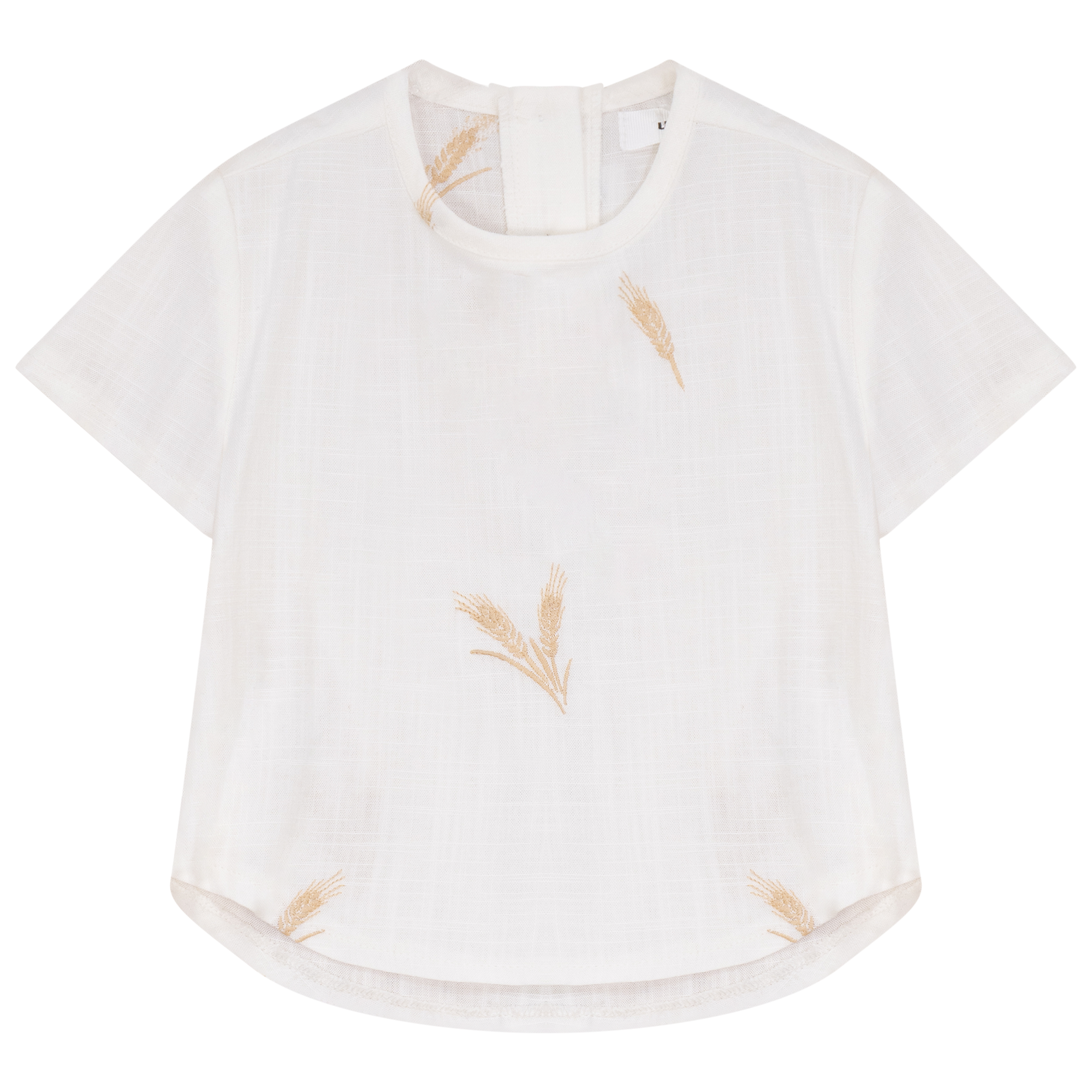 Wheat Embroidered T-Shirt