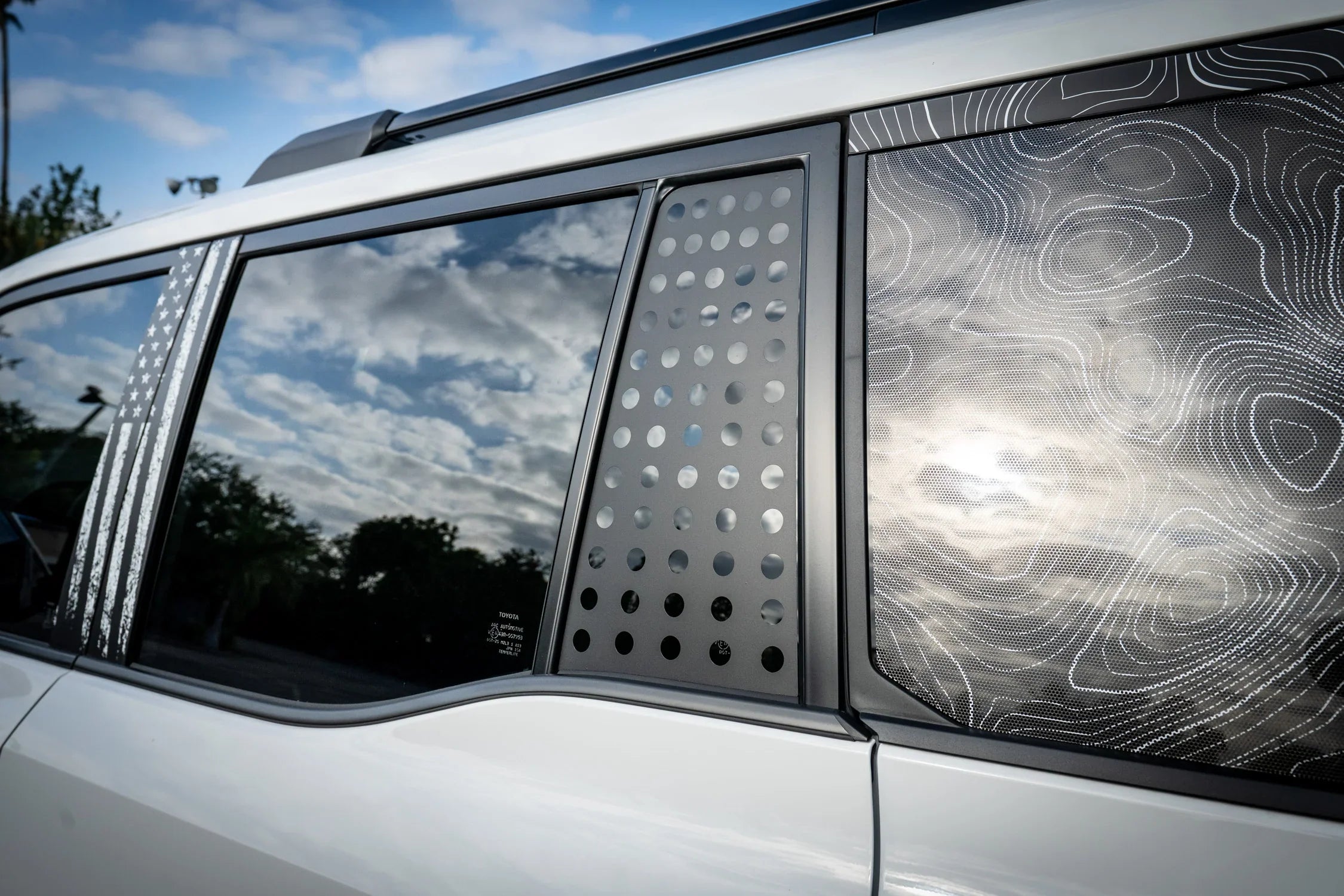 Vent Window Overlay with Holes - 2024+ Land Cruiser / GX 550