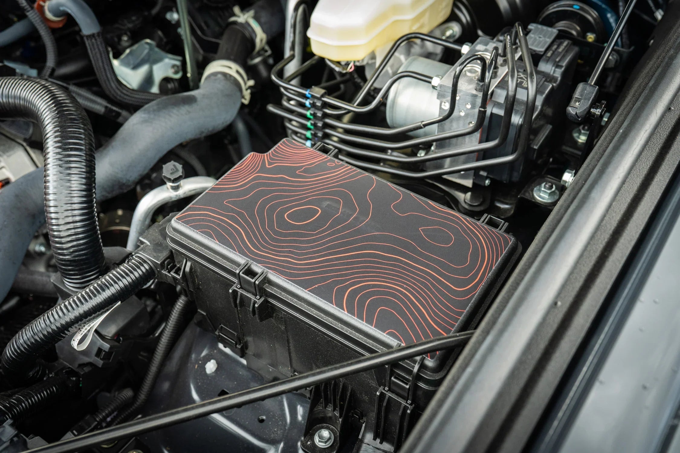 Driver Side Fuse Box Topographic Overlay - 2024+ Land Cruiser / 2025+ 4Runner