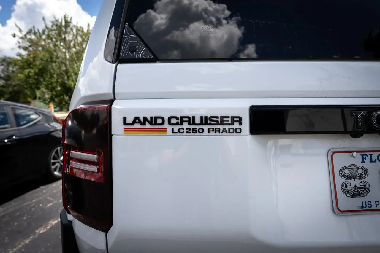 &amp;quot;LC 250 Prado&amp;quot; Acrylic Laser Series Tailgate Badge - 2024+ Land Cruiser