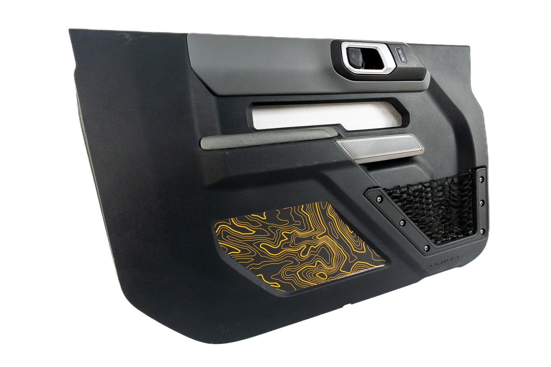 Topo Interior Lower Door Card Insert Overlays (Printed Series) - 2021+ Bronco 2 Door