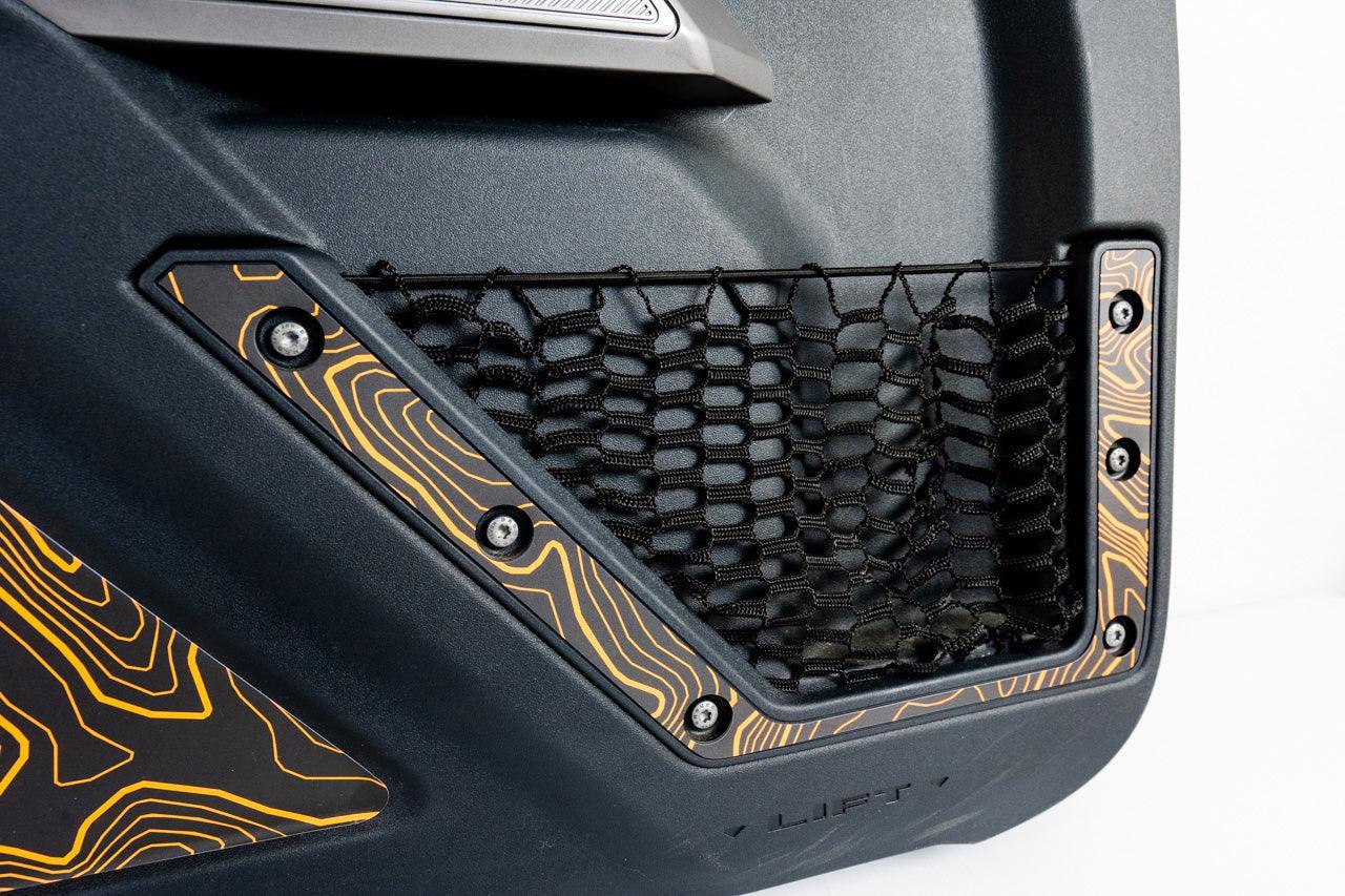 Topo Front Door Net Trim Overlay Kit (Printed Series) - 2021+ Bronco