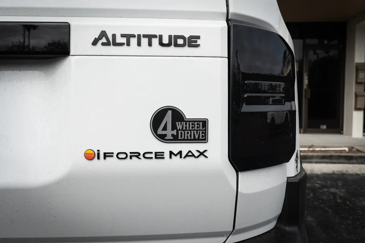 Retro 4 Wheel Drive Two Color Acrylic Emblem - 2024+ Land Cruiser / GX 550 / Tacoma / 2025+ 4Runner