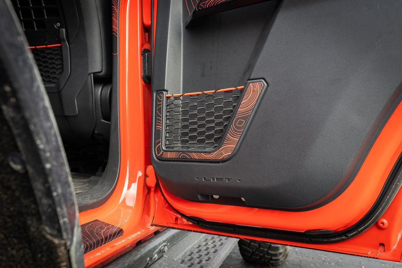 Topo Rear Door Net Trim Overlay Kit (Printed Series) - 2021+ Bronco
