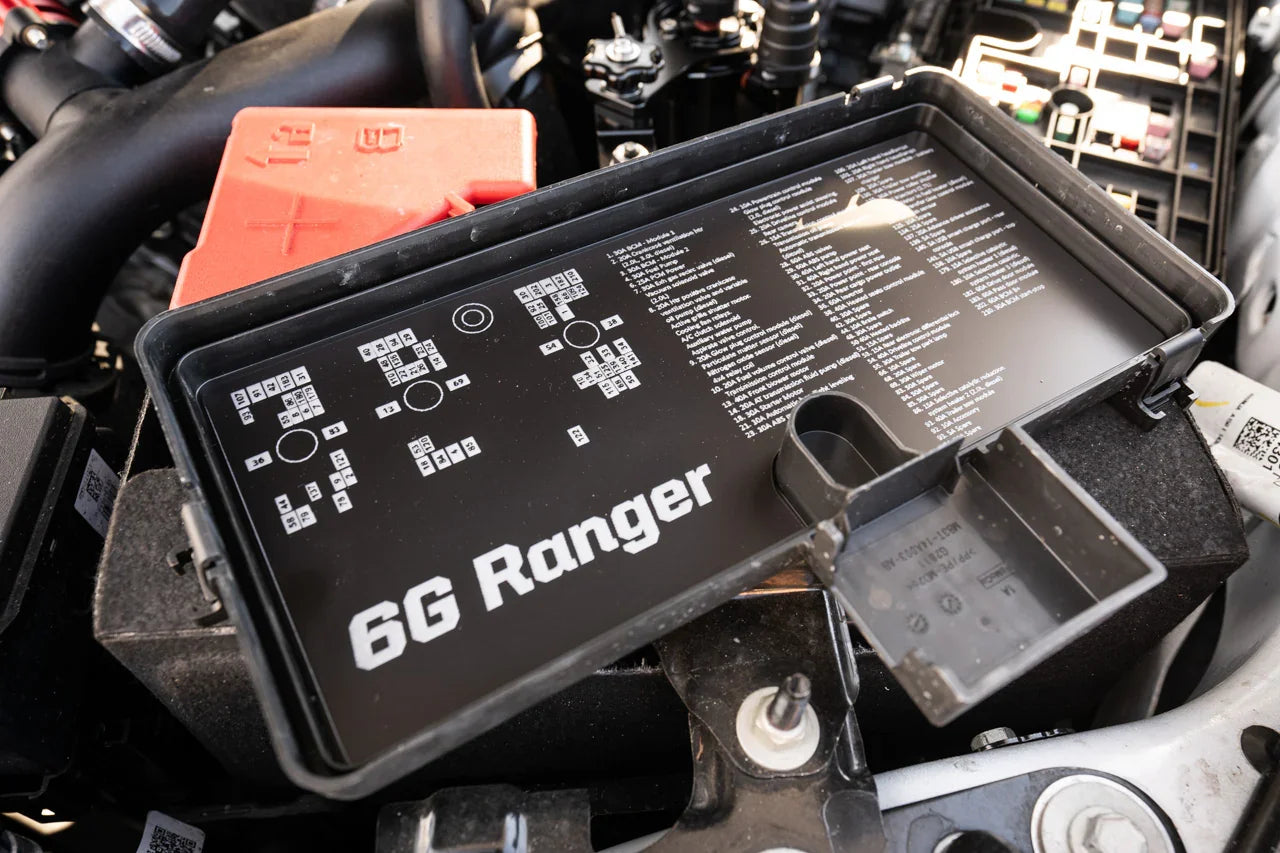 Acrylic Laser Series Fuse Box Lid Label Plate - 2024+ Ranger