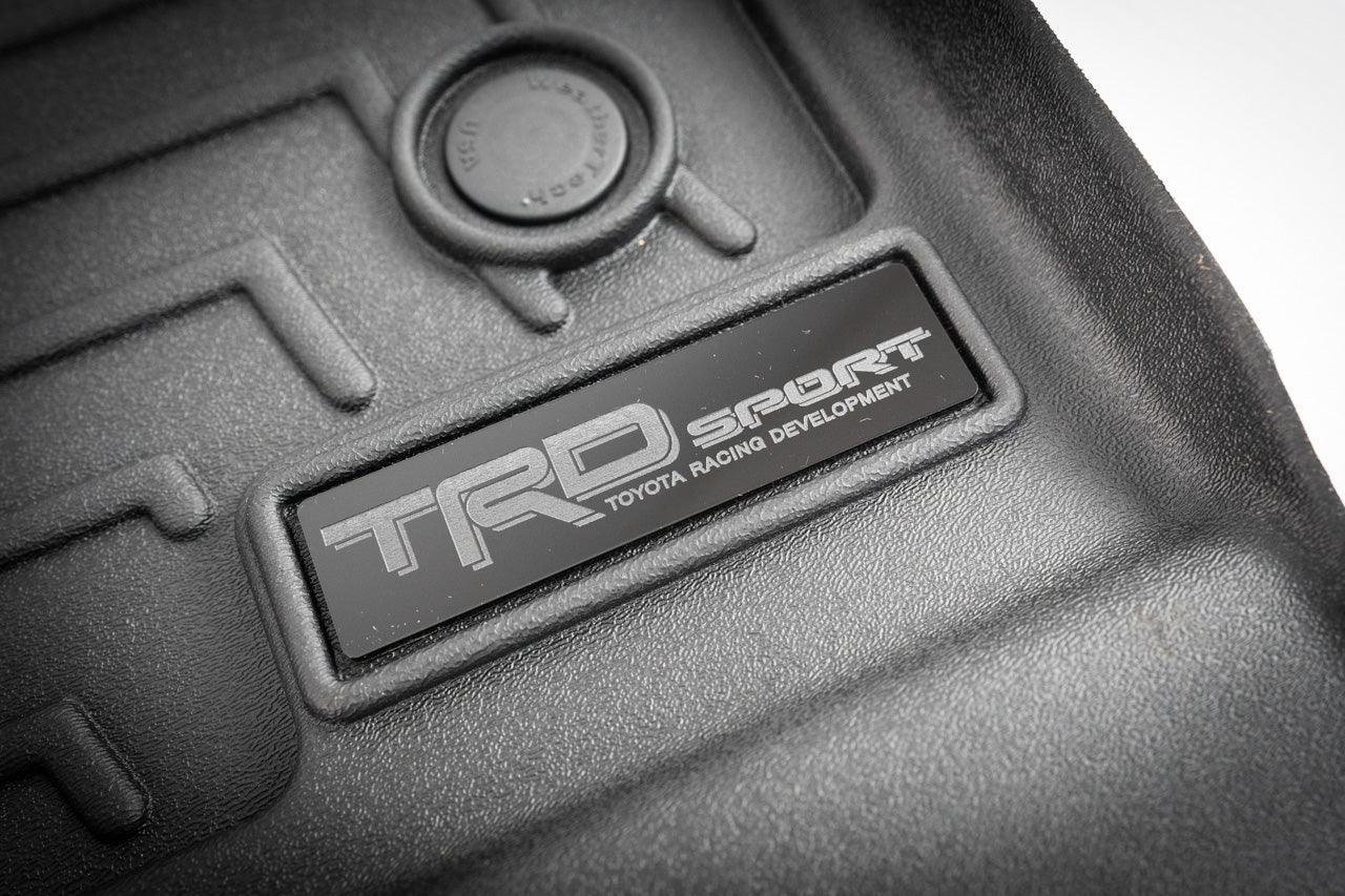 "TRD Sport" Weathertech Floor Mat Logo (Etched Acrylic) - Universal