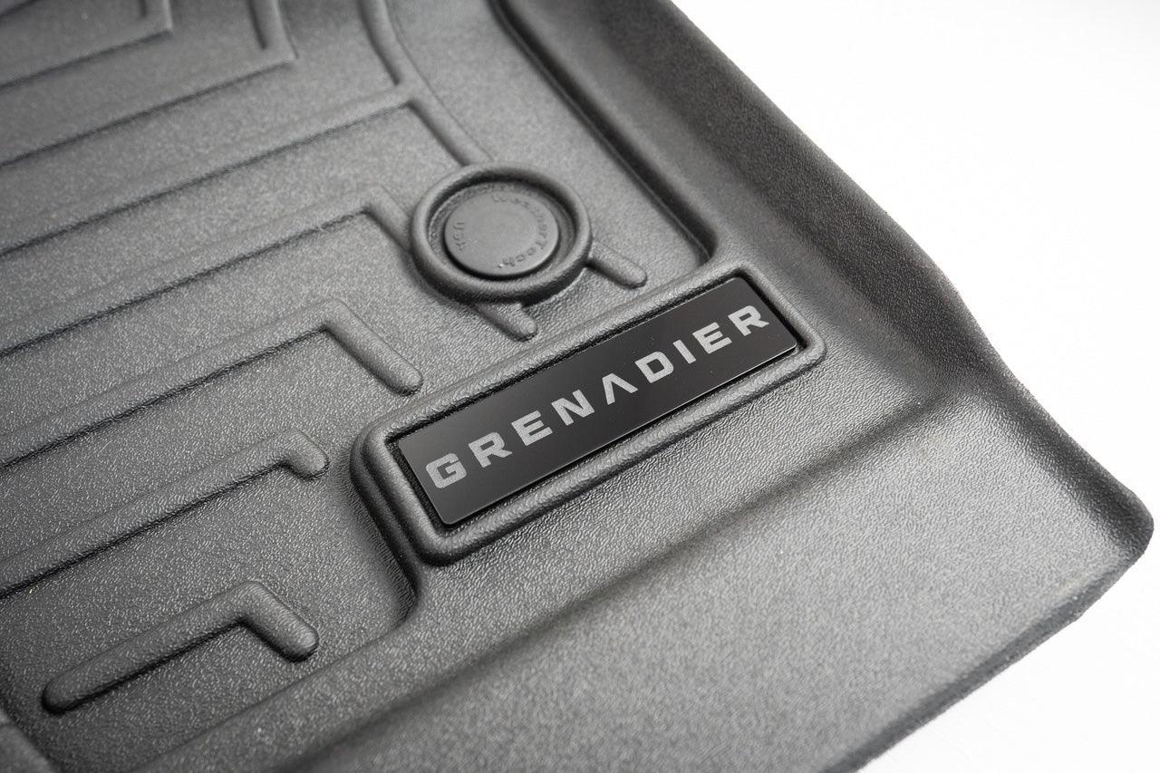 "Grenadier" Weathertech Floor Mat Logo (Etched Acrylic) - Universal
