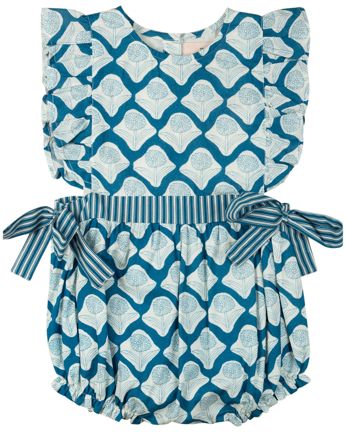 Navy Block Print Bubble- FINAL SALE