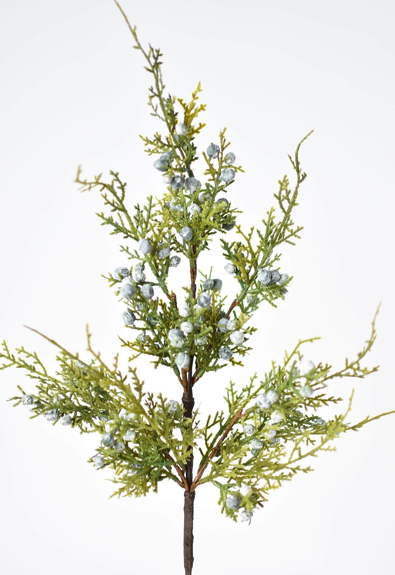 18&amp;quot; Faux Juniper Berry Greenery Stem