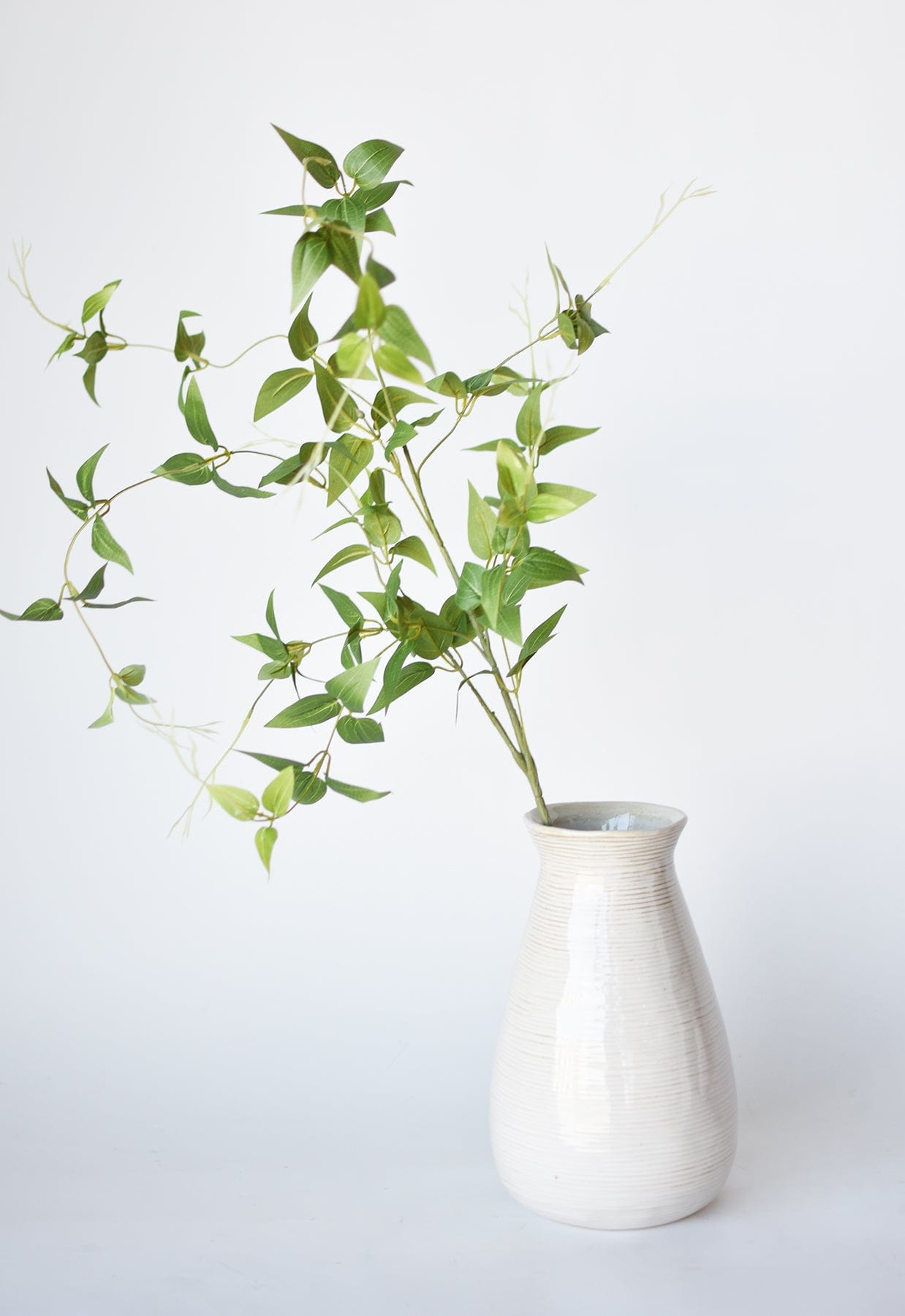 40&amp;quot; Faux Green Clematis Vine Stem