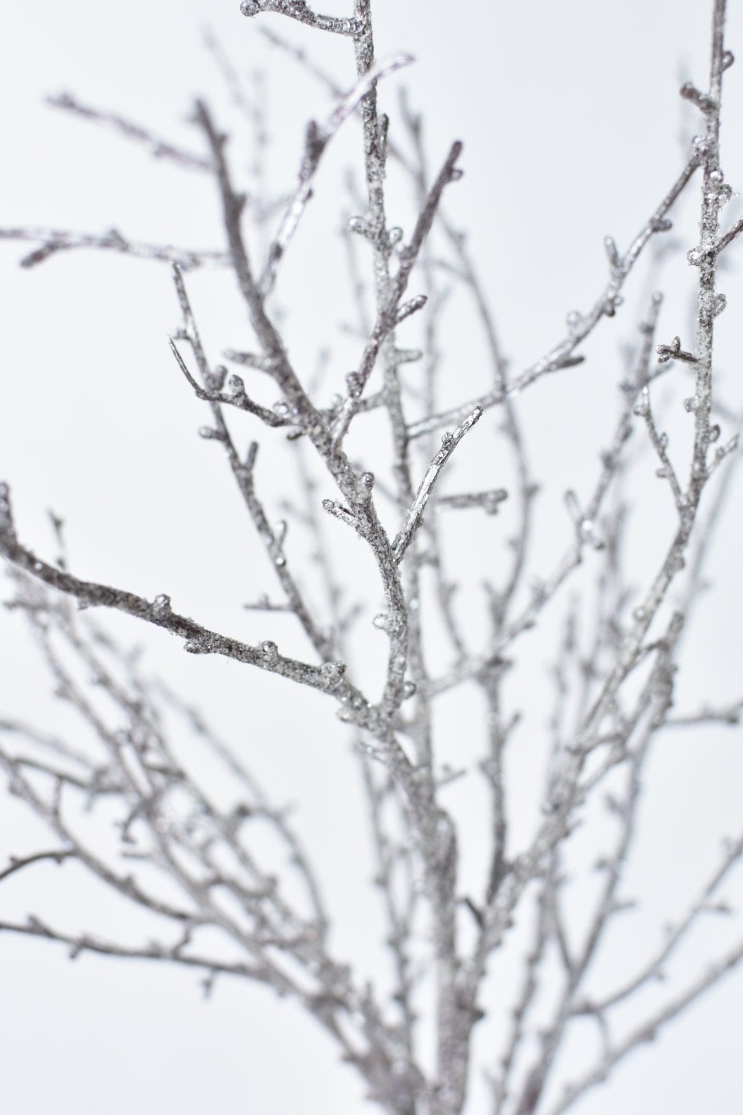 31&amp;quot; Faux Ice Glittered Twig Bundle (3 Stems)