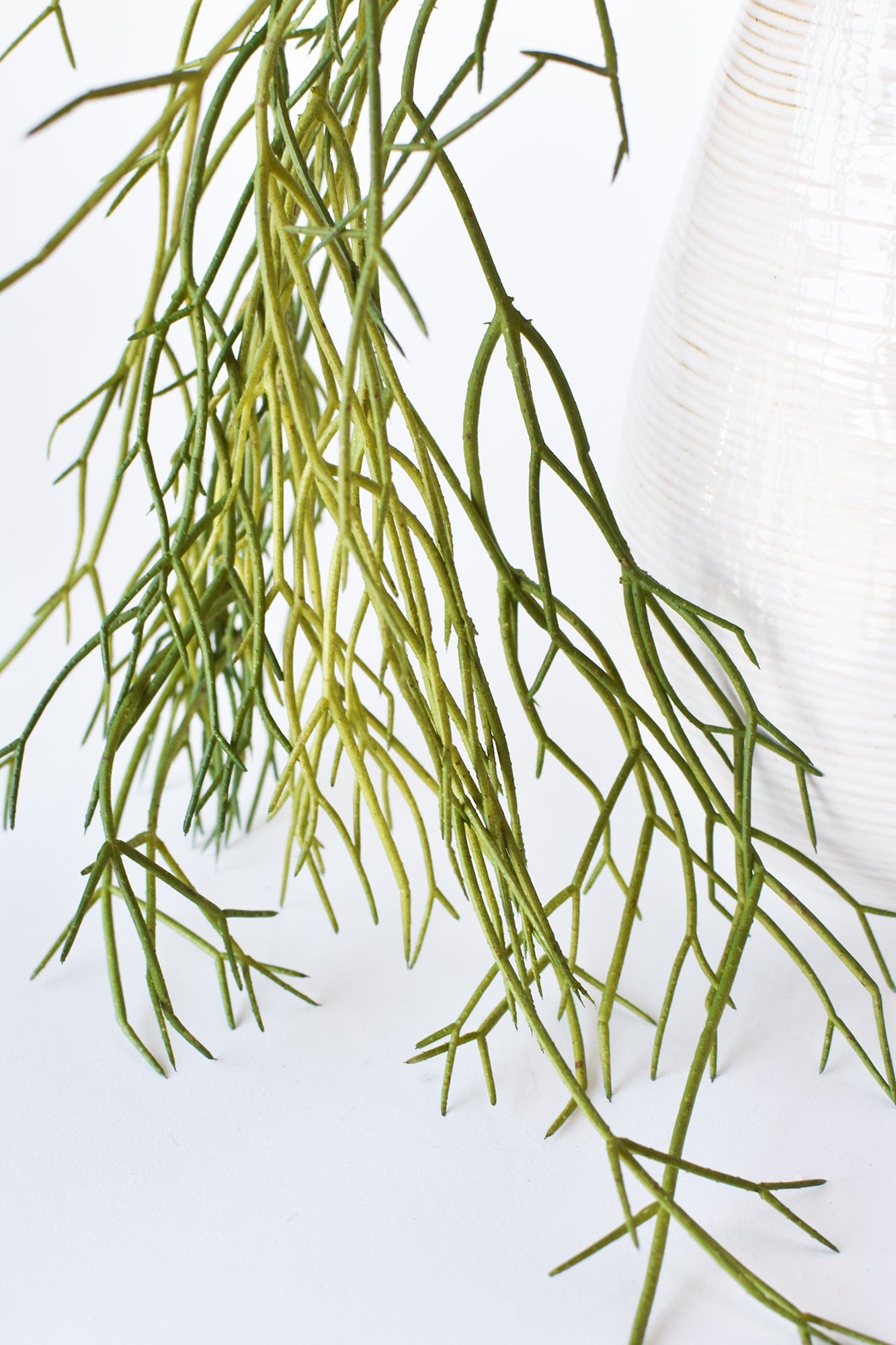 24&amp;quot; Faux Pencil Cactus Hanging Succulent Bush