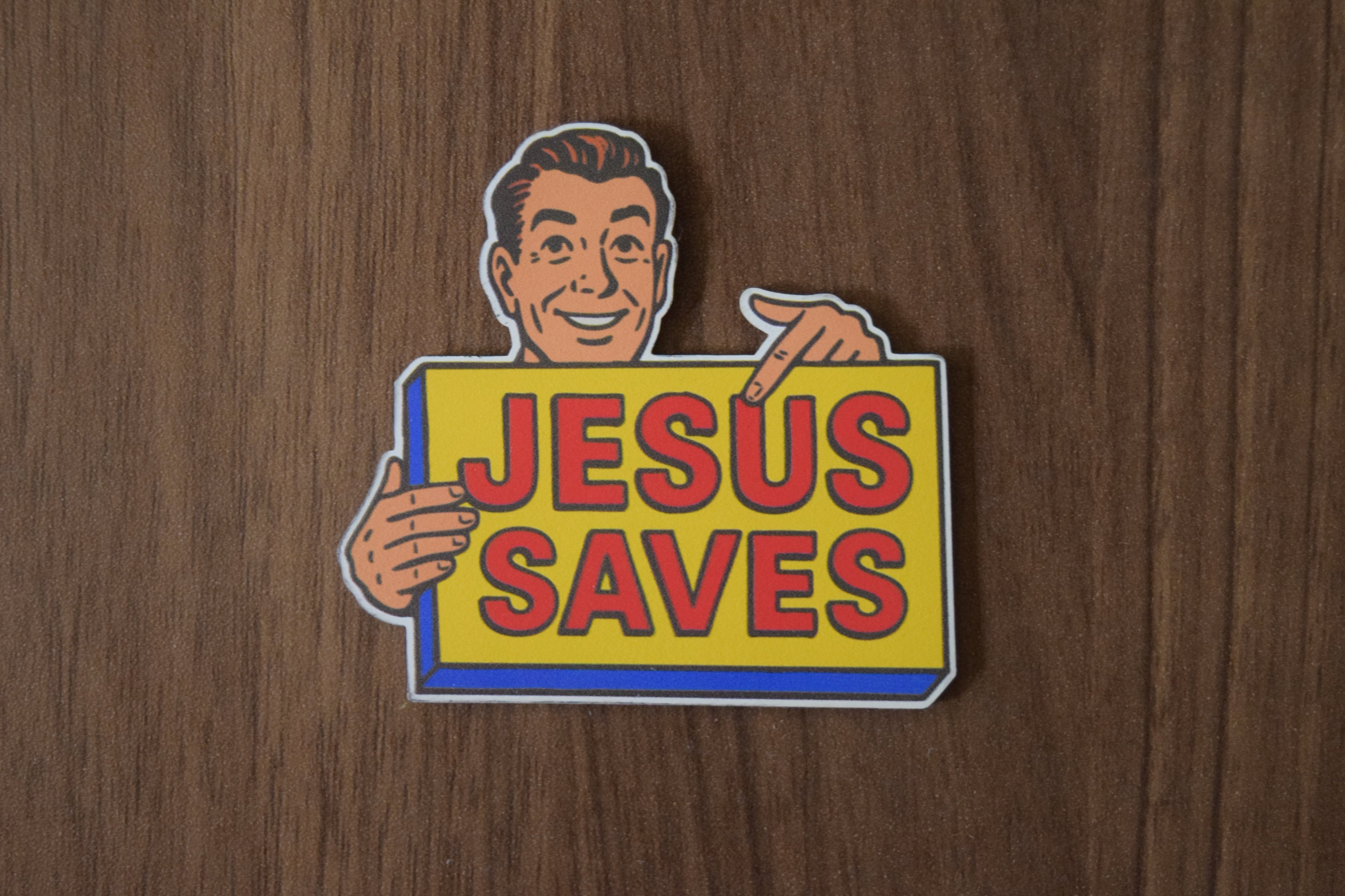 &amp;quot;Jesus Saves&amp;quot; UV Printed Patches