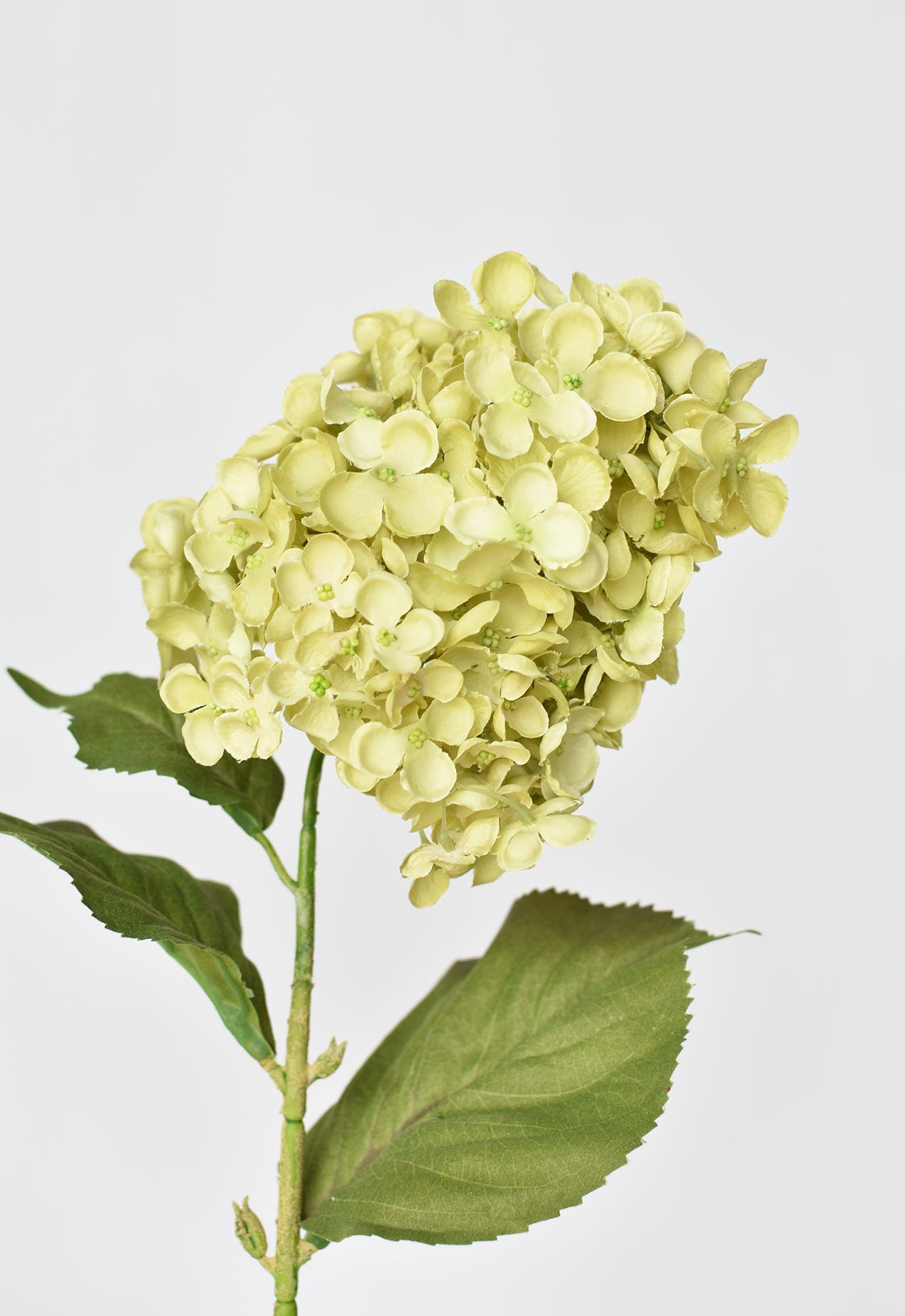 28&amp;quot; Faux Cone Hydrangea Stem Green