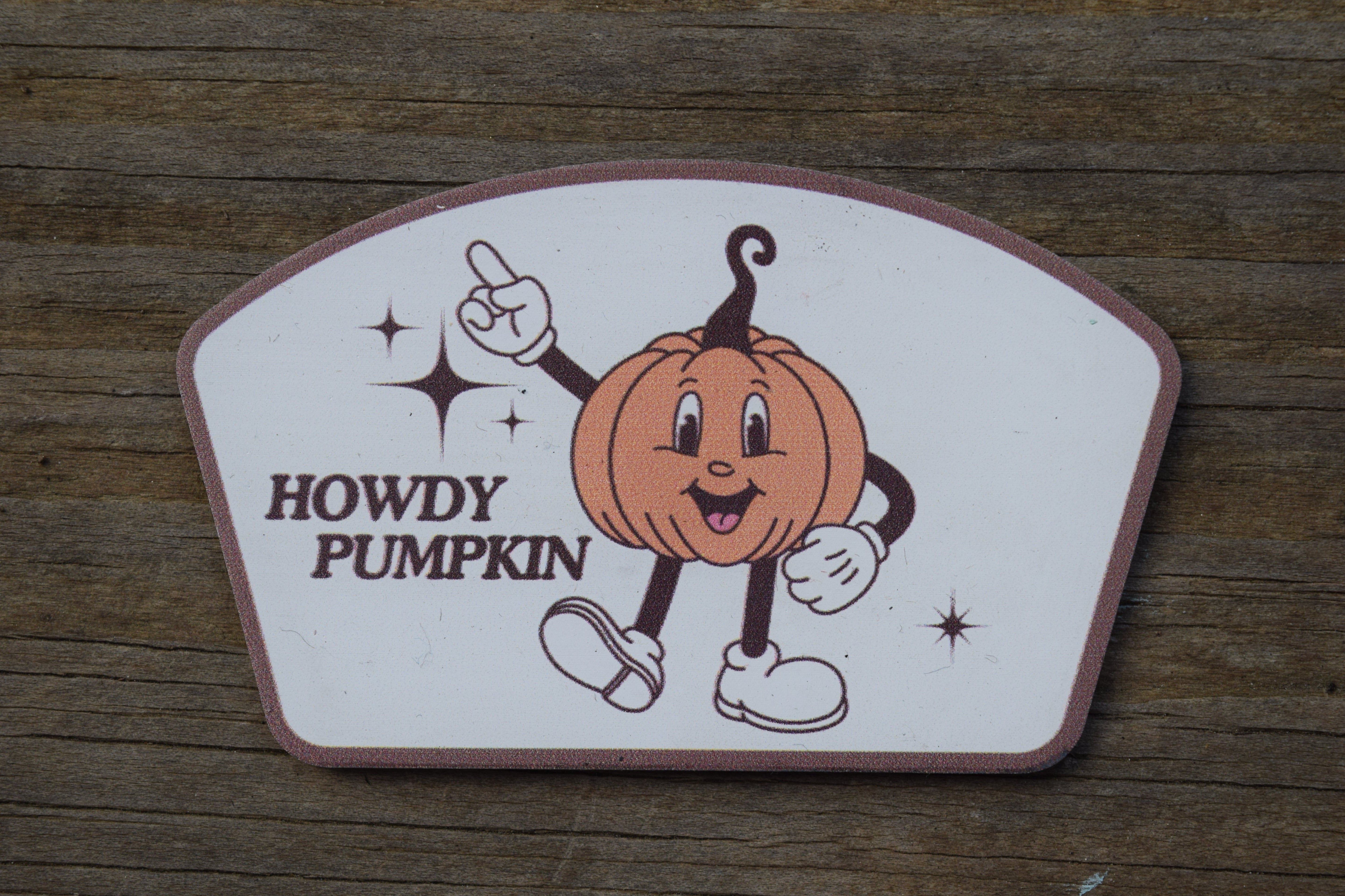 &amp;quot;Howdy Pumpkin&amp;quot; UV Printed Patches