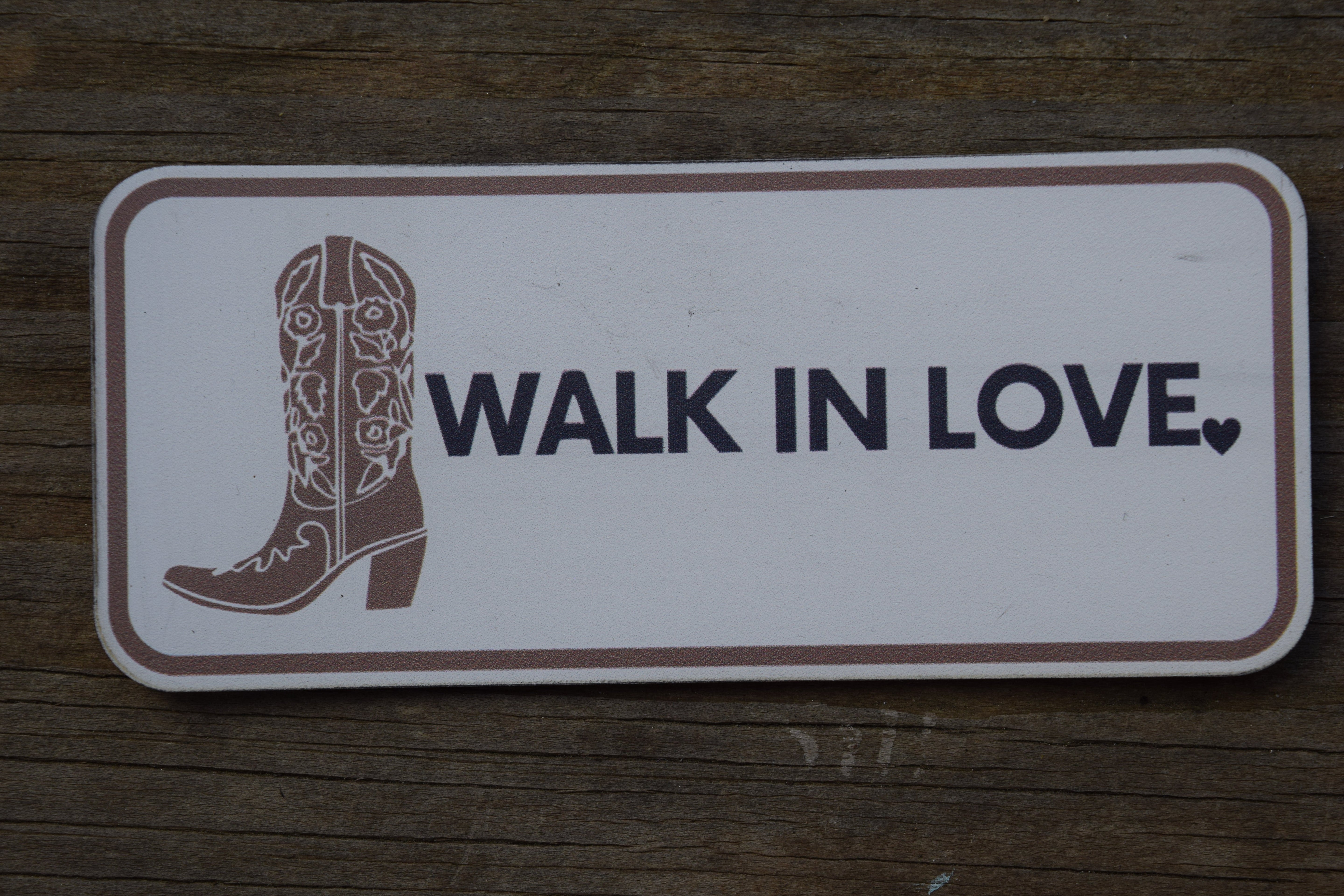 &amp;quot;Walk in Love&amp;quot; UV Printed Patches