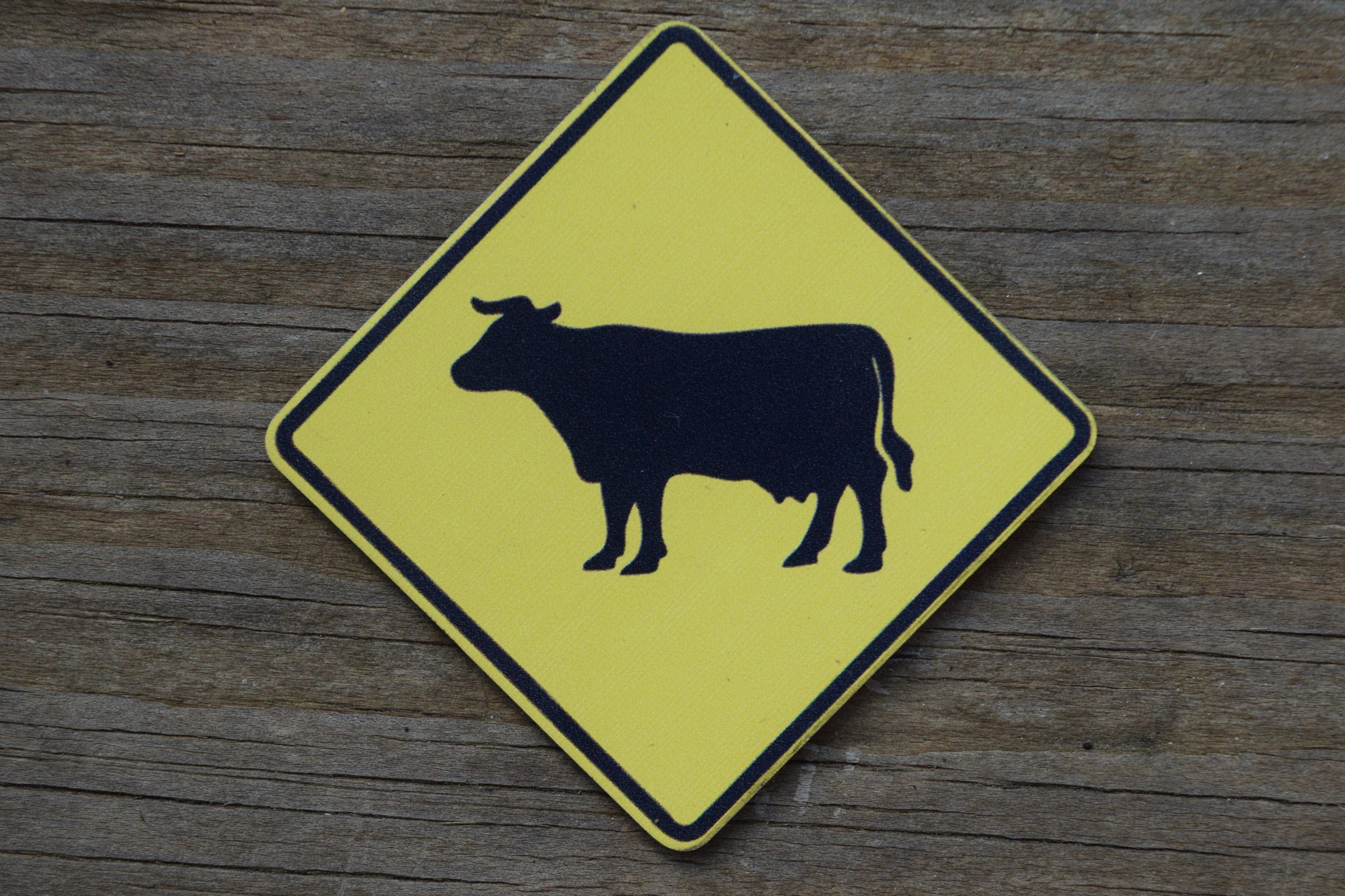 "Cow Crossing" UV Printed Patches